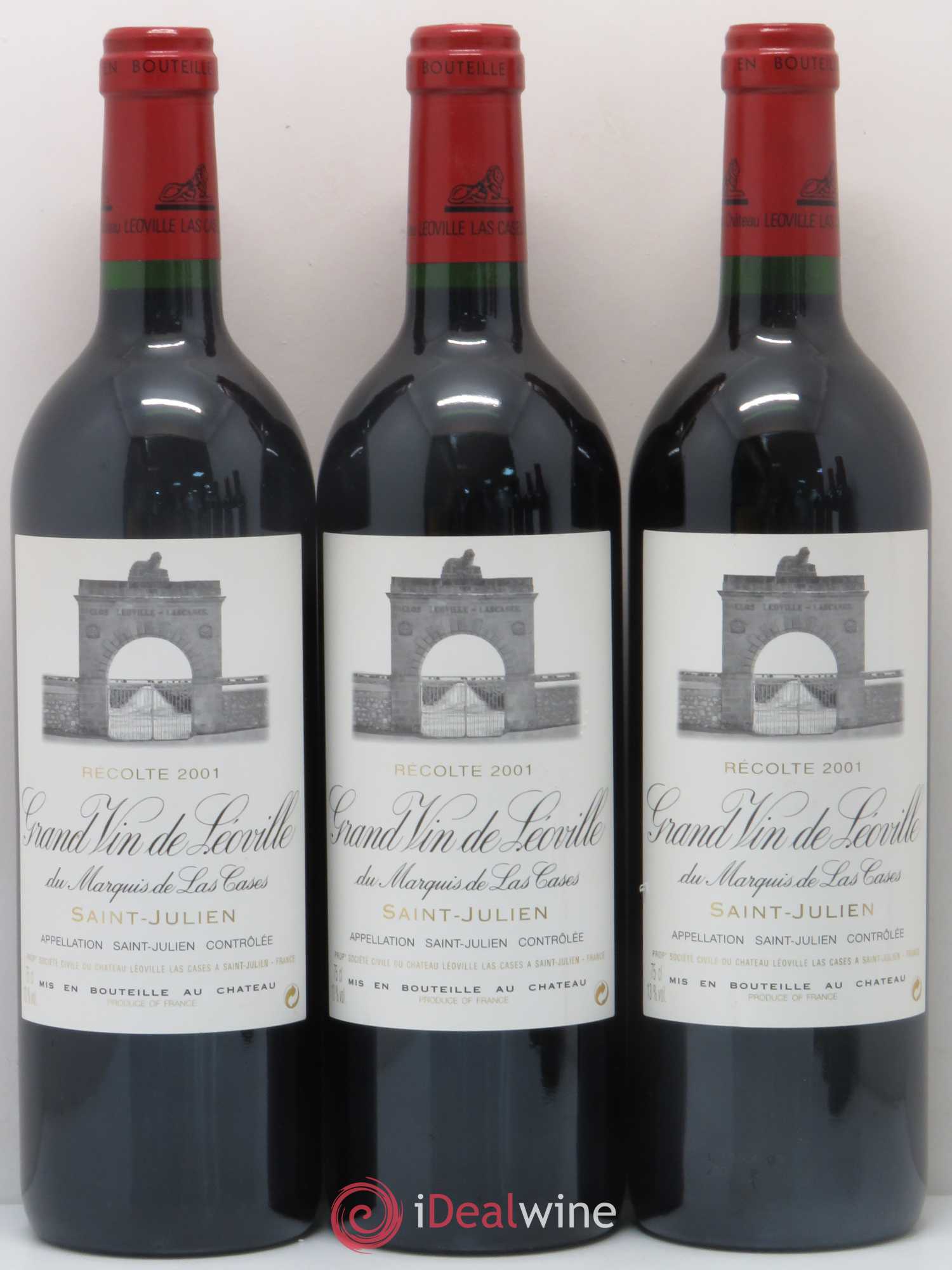 Château Léoville Las Cases 2ème Grand Cru Classé 2001 - Lot de 6 bouteilles - 1