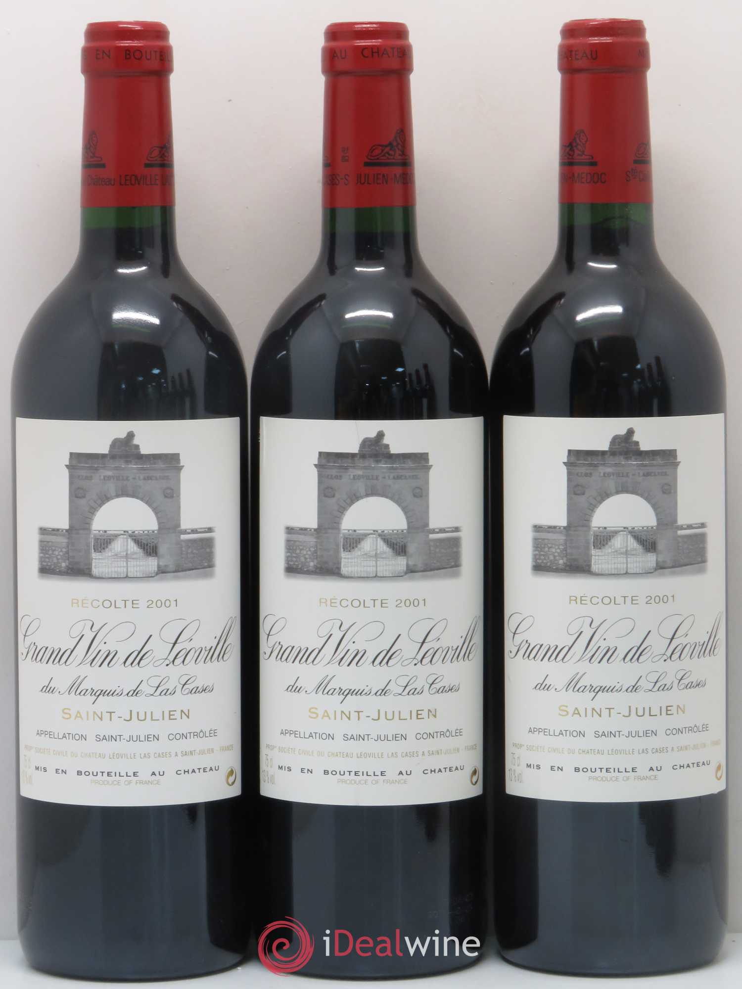 Château Léoville Las Cases 2ème Grand Cru Classé 2001 - Lot de 6 bouteilles - 2