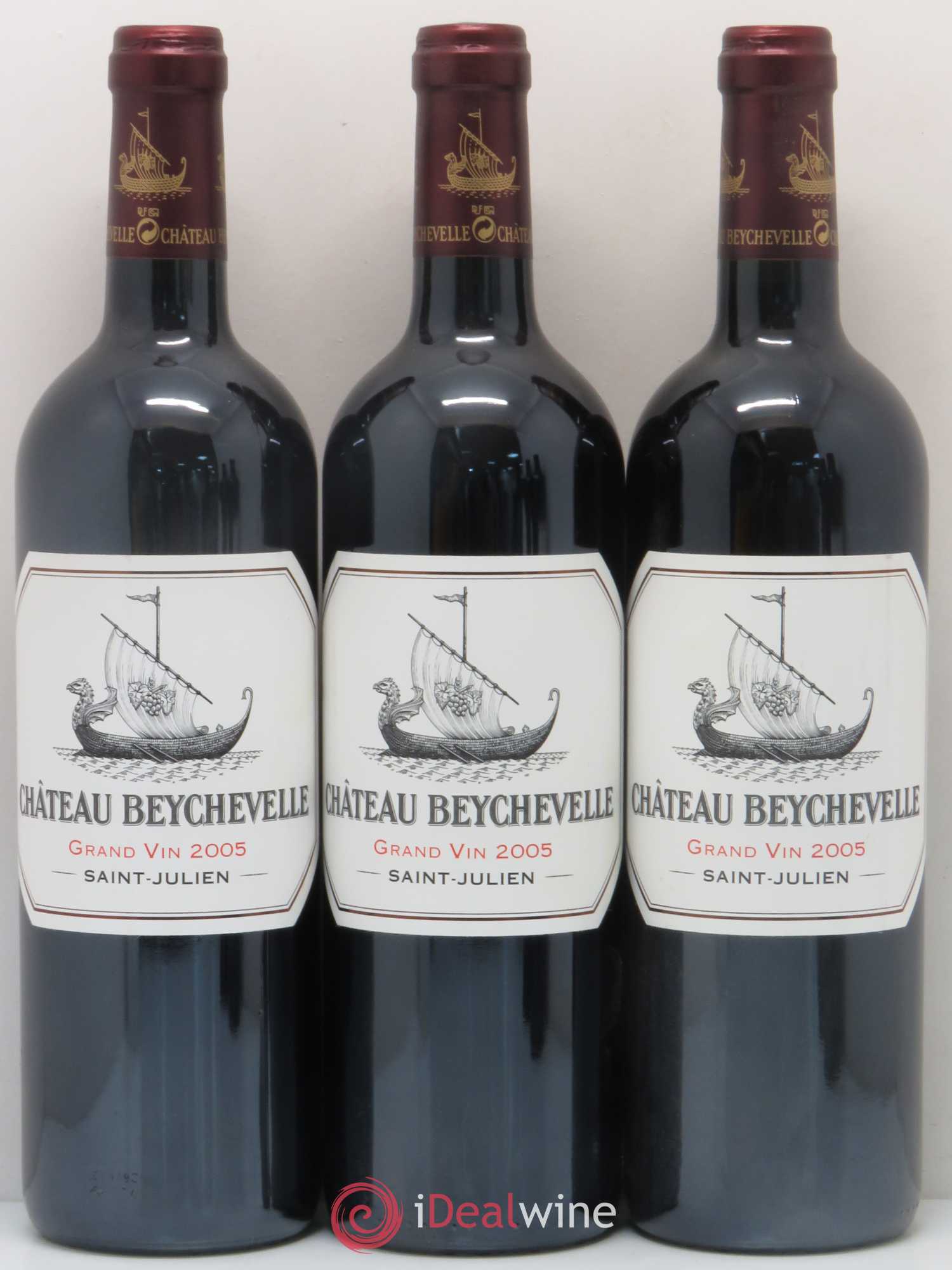 Château Beychevelle 4ème Grand Cru Classé 2005 - Lot de 5 bouteilles - 1