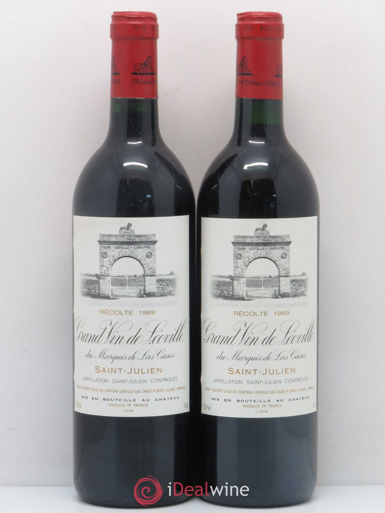 Château Léoville Las Cases 2ème Grand Cru Classé 1989 - Lot de 2 bouteilles - 0
