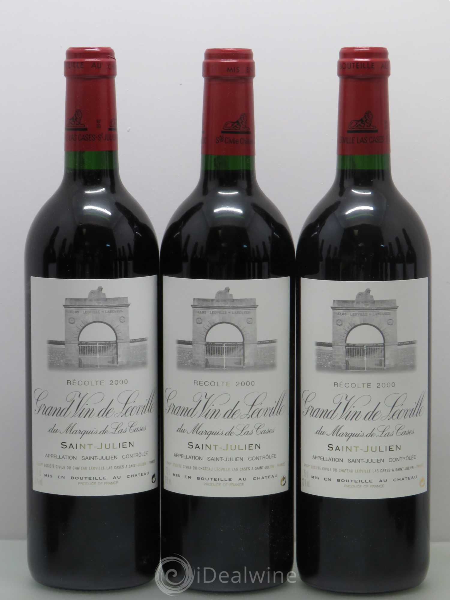 Château Léoville Las Cases 2ème Grand Cru Classé 2000 - Lot de 12 bouteilles - 1