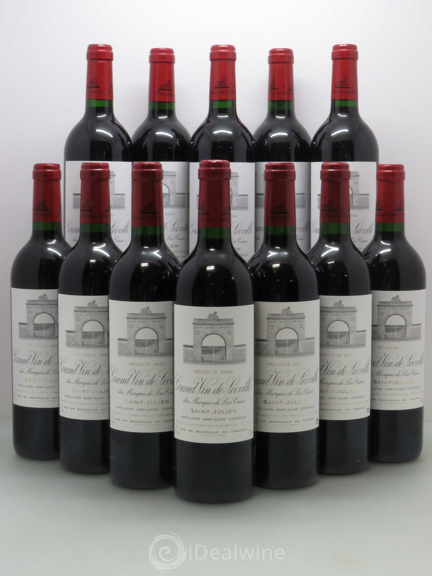 Château Léoville Las Cases 2ème Grand Cru Classé 2000 - Lot de 12 bouteilles - 0