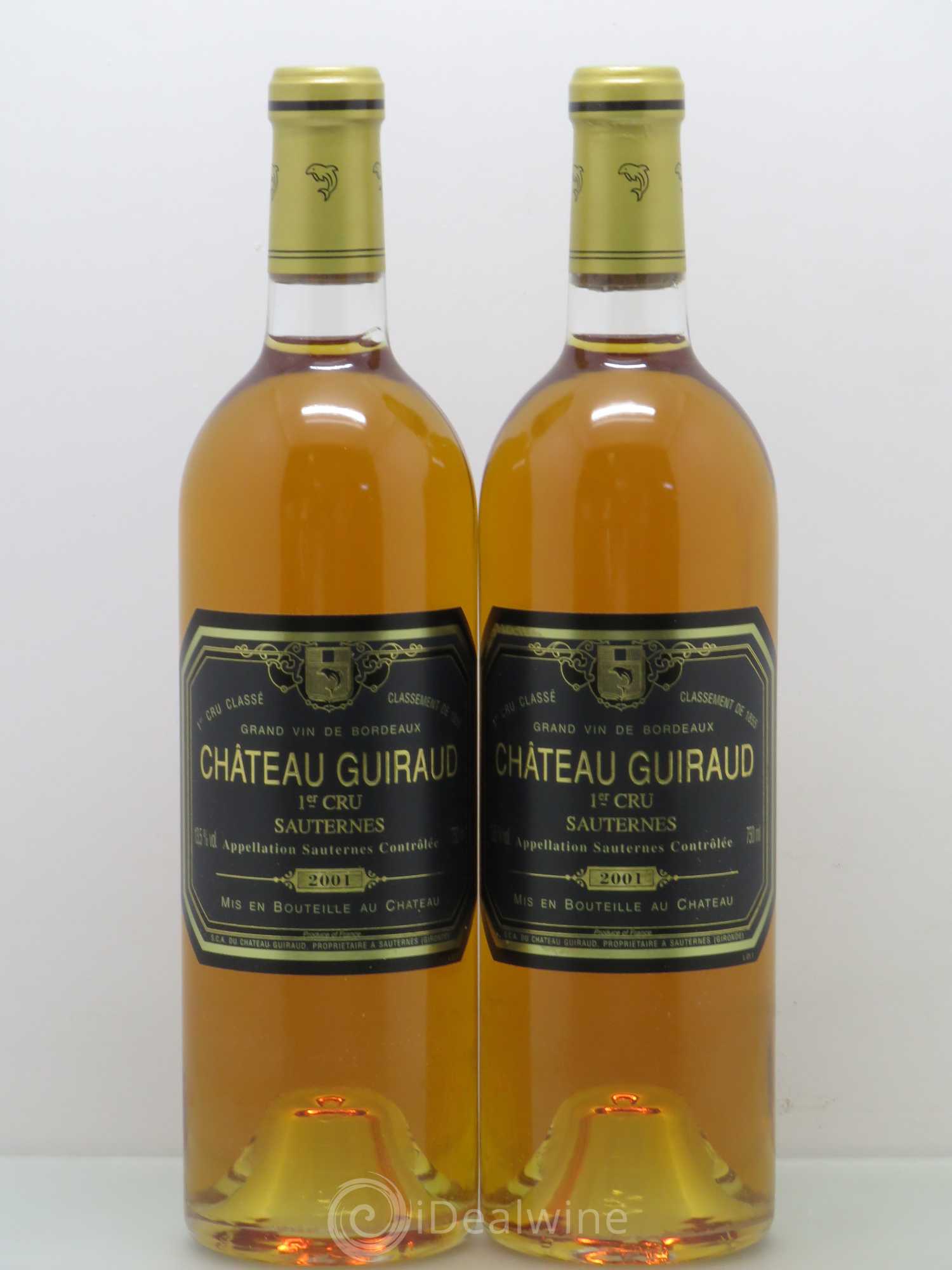 Château Guiraud 1er Grand Cru Classé 2001 - Lotto di 2 bottiglie - 0