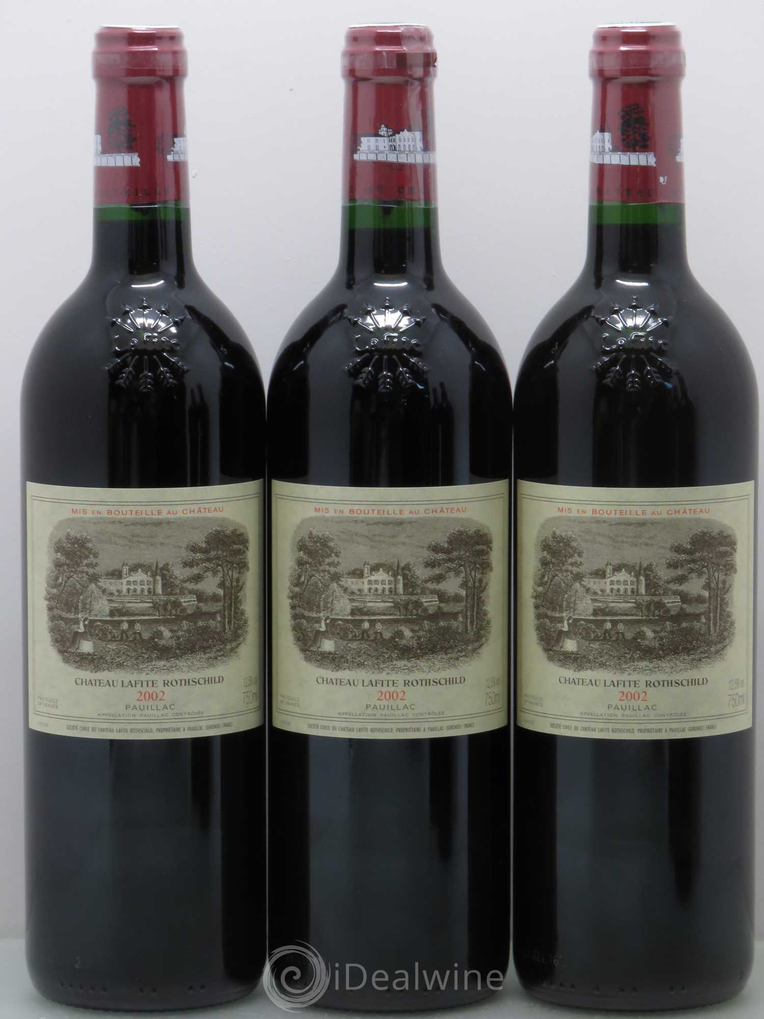 Château Lafite Rothschild 1er Grand Cru Classé 2002 - Lot de 5 bouteilles - 1