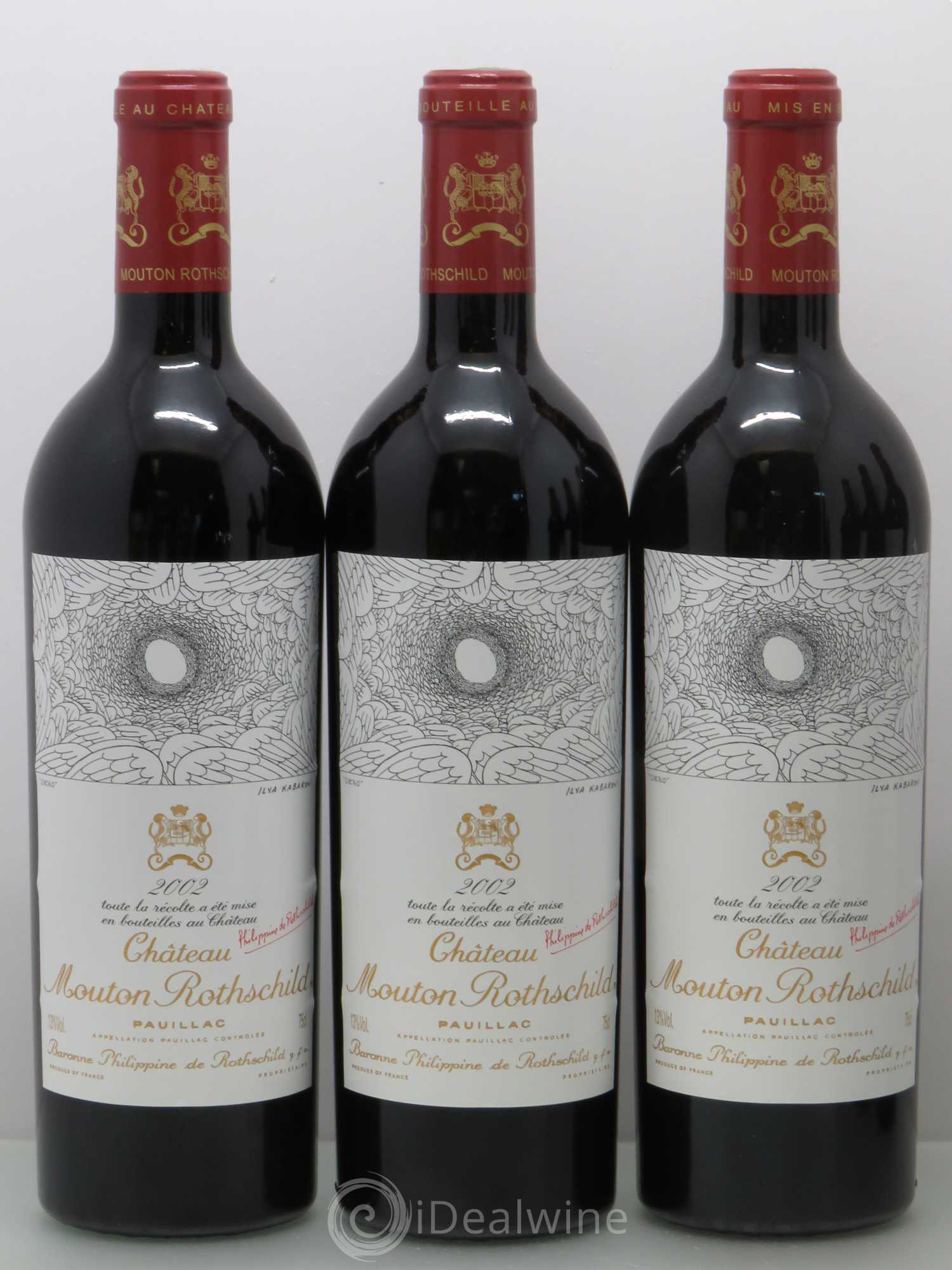 Château Mouton Rothschild 1er Grand Cru Classé 2002 - Lot de 12 bouteilles - 3