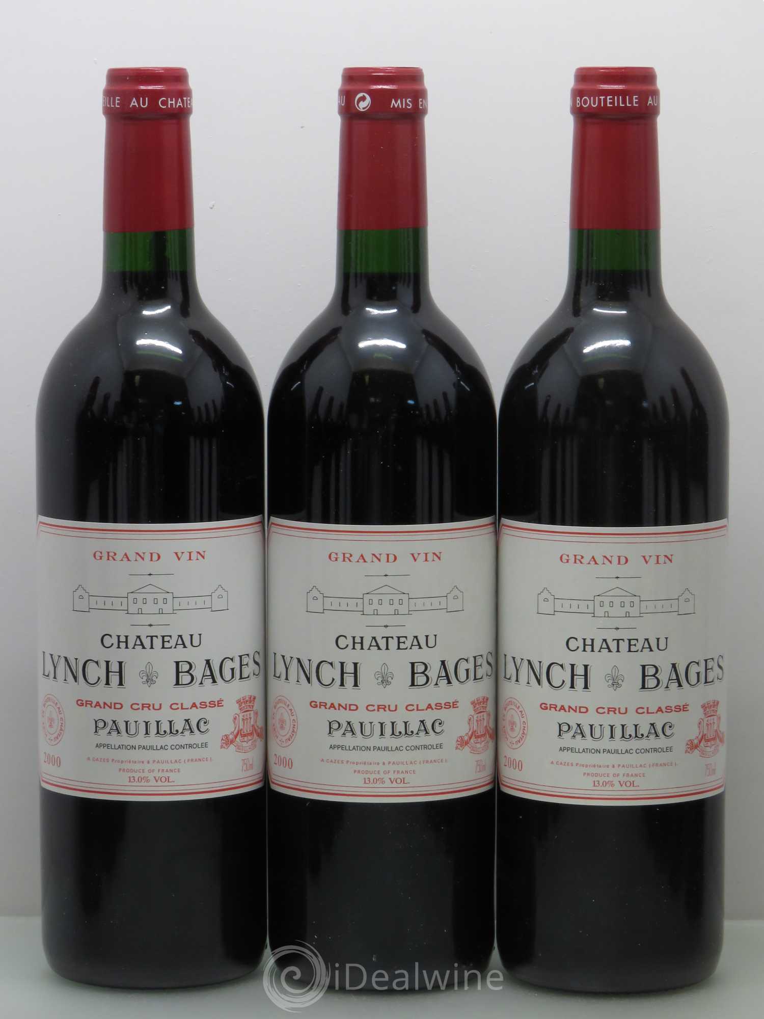 Château Lynch Bages 5ème Grand Cru Classé 2000 - Lot de 12 bouteilles - 1