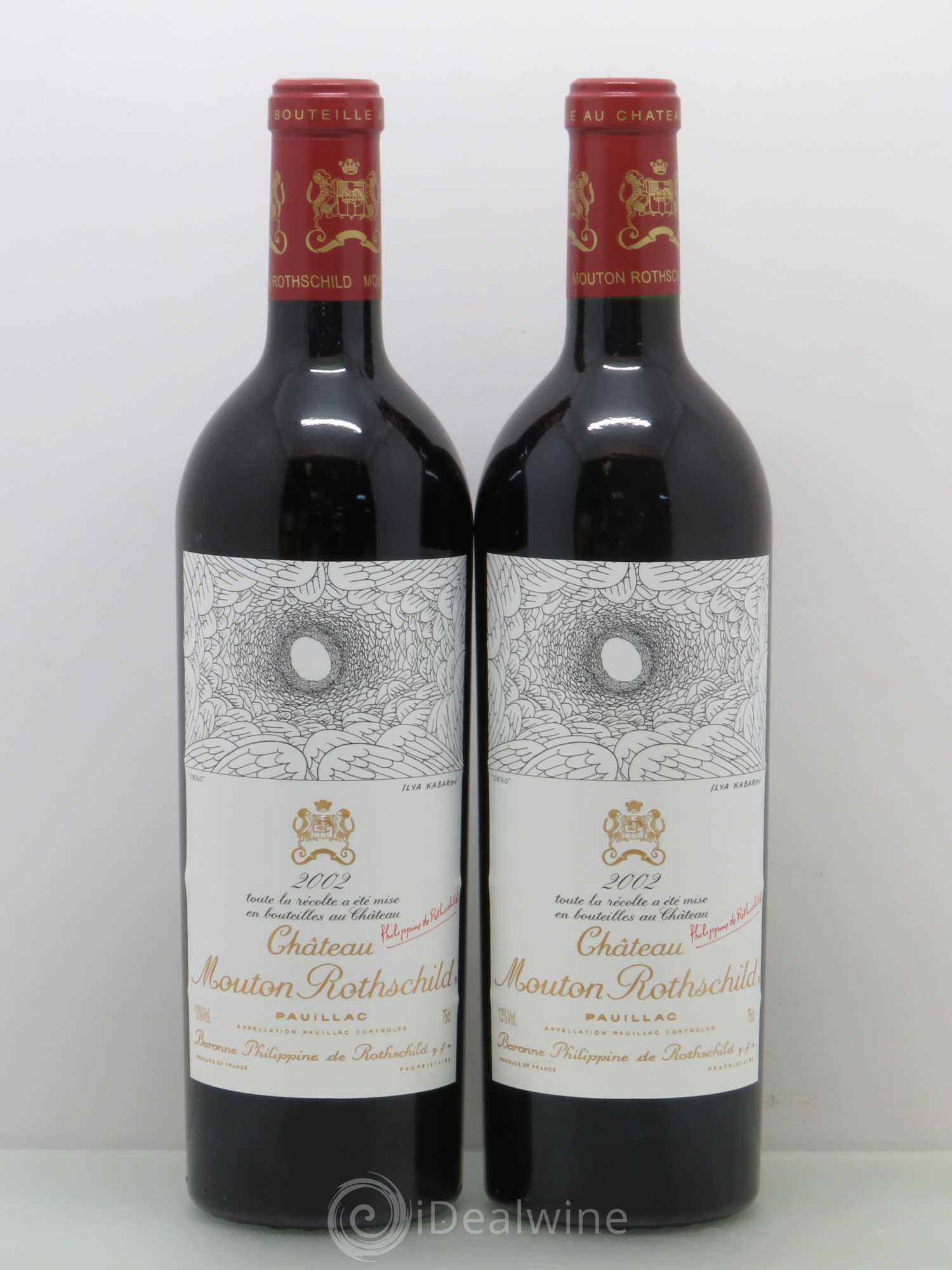Château Mouton Rothschild 1er Grand Cru Classé 2002 - Lot de 5 bouteilles - 2