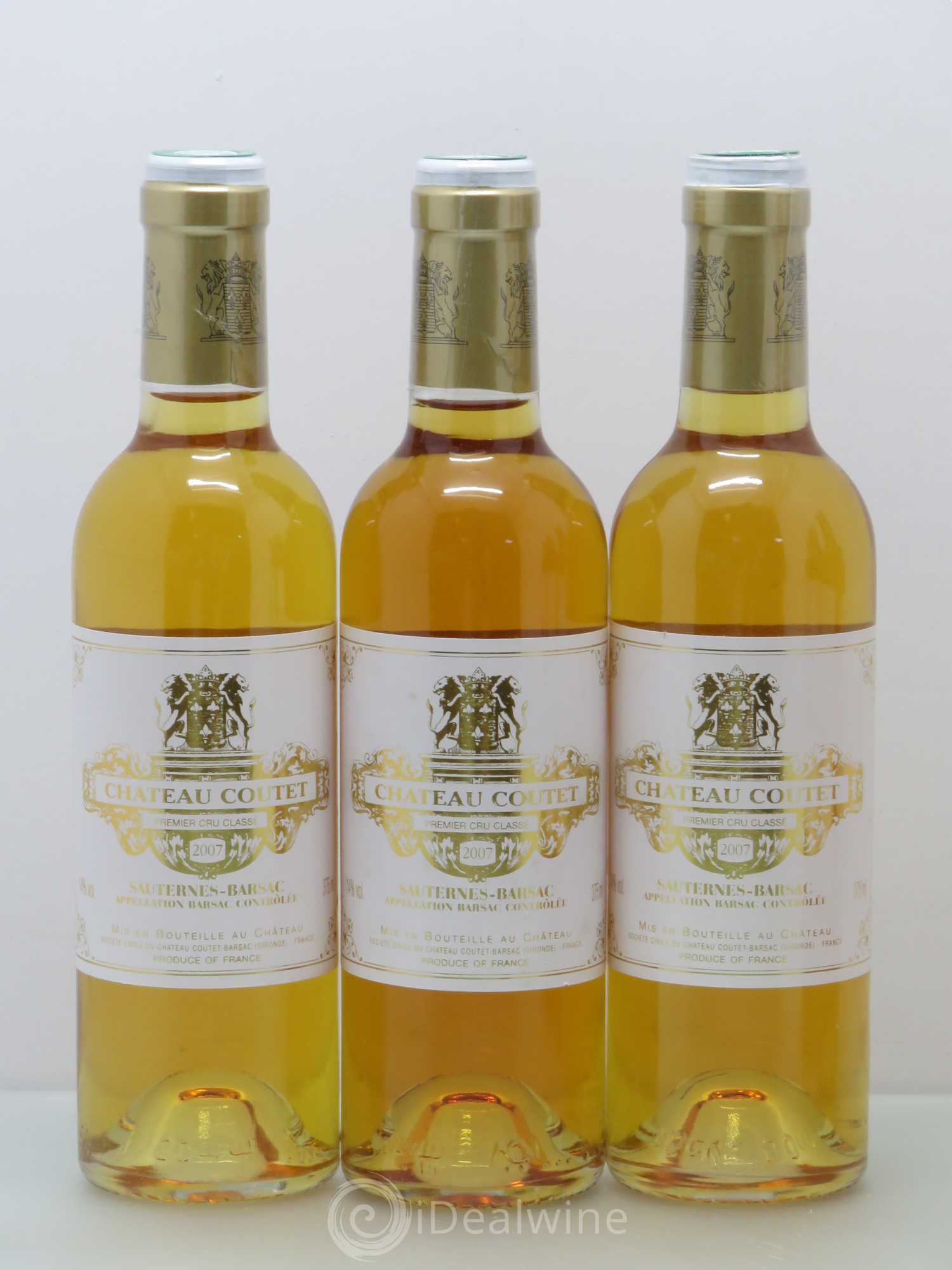 Château Coutet 1er Grand Cru Classé 2007 - Posten von 6 Demi-Flaschen - 1