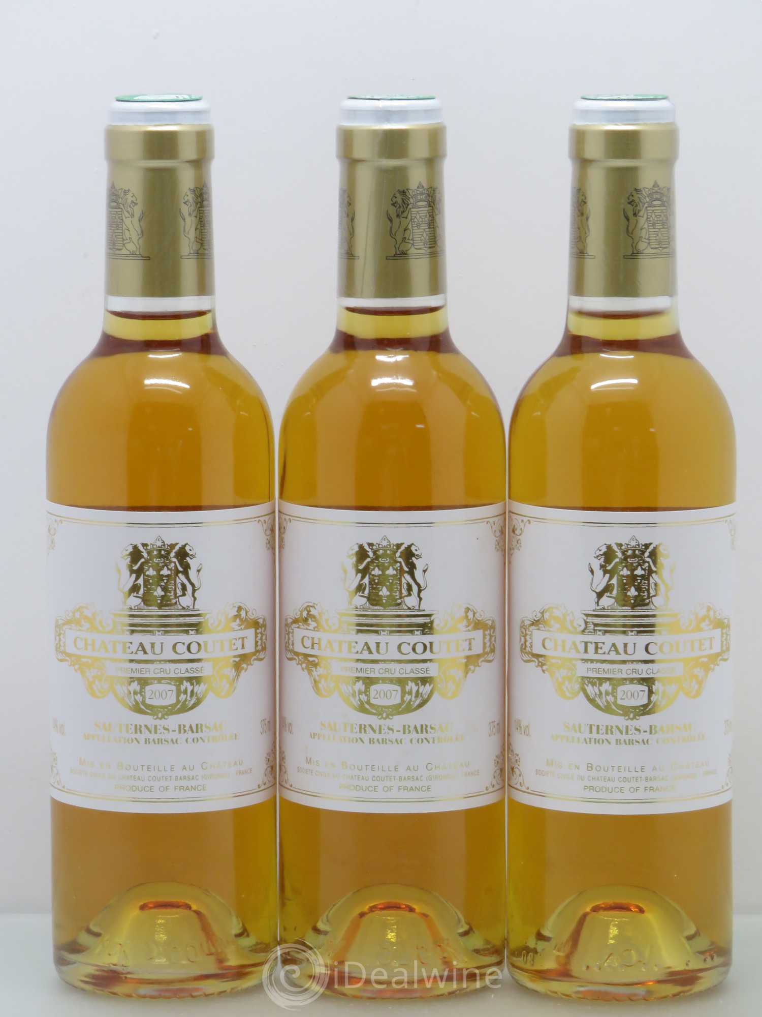Château Coutet 1er Grand Cru Classé 2007 - Posten von 6 Demi-Flaschen - 2