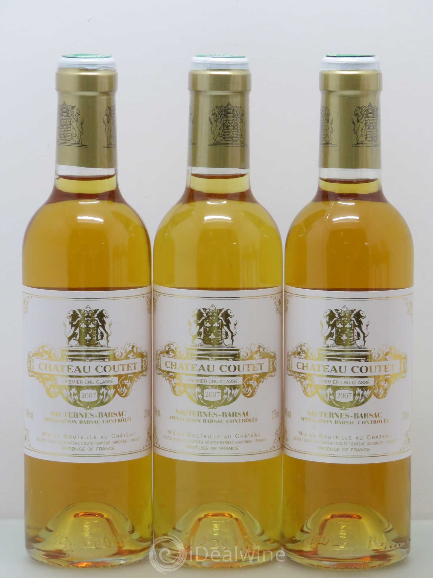 Château Coutet 1er Grand Cru Classé 2007 - Posten von 6 Demi-Flaschen - 2