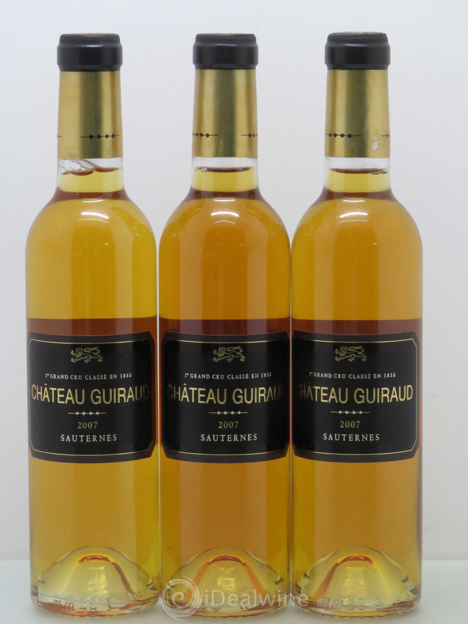 Château Guiraud 1er Grand Cru Classé 2007 - Posten von 3 Demi-Flaschen - 0
