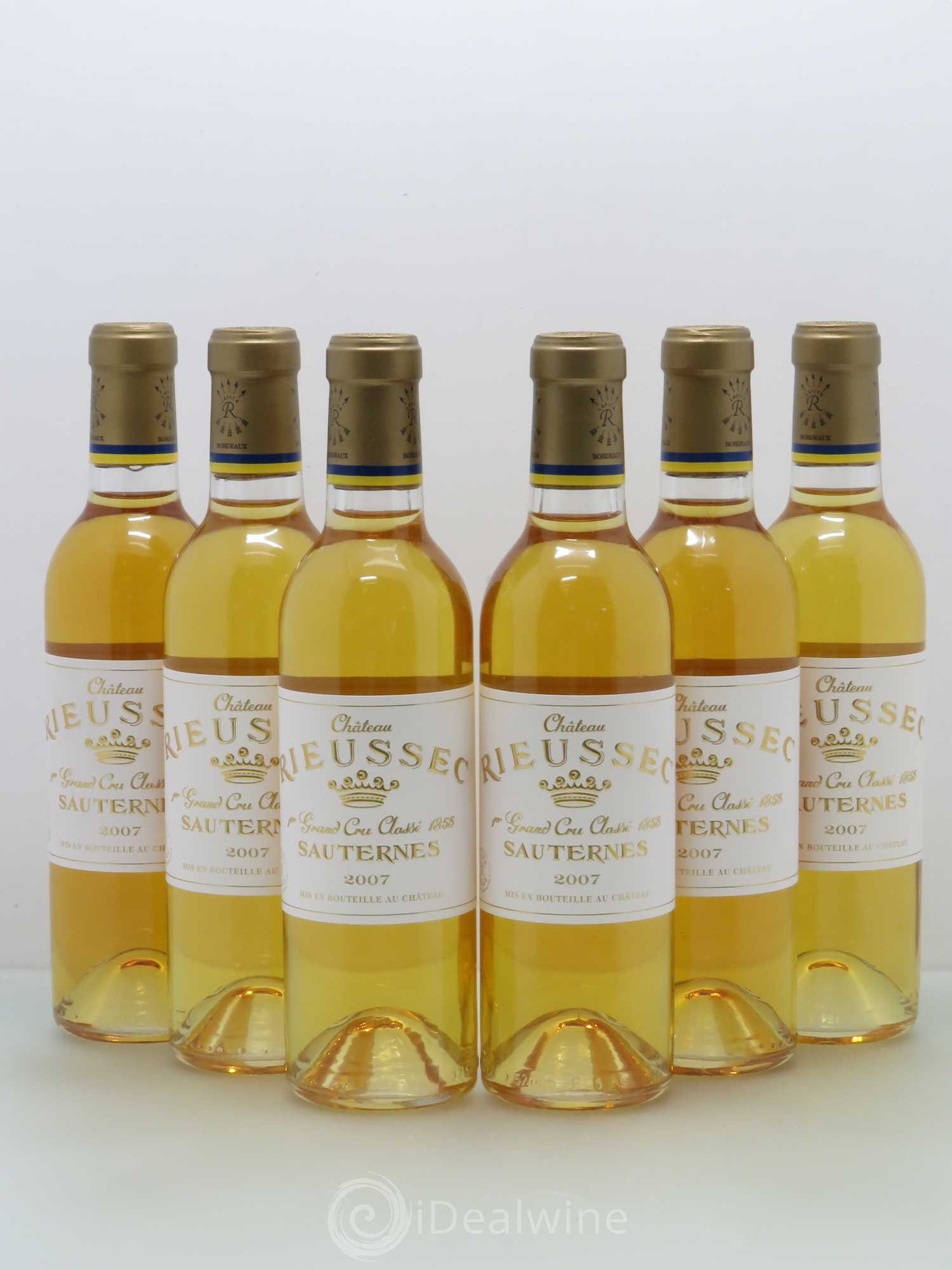 Château Rieussec 1er Grand Cru Classé 2007 - Posten von 6 Demi-Flaschen - 0