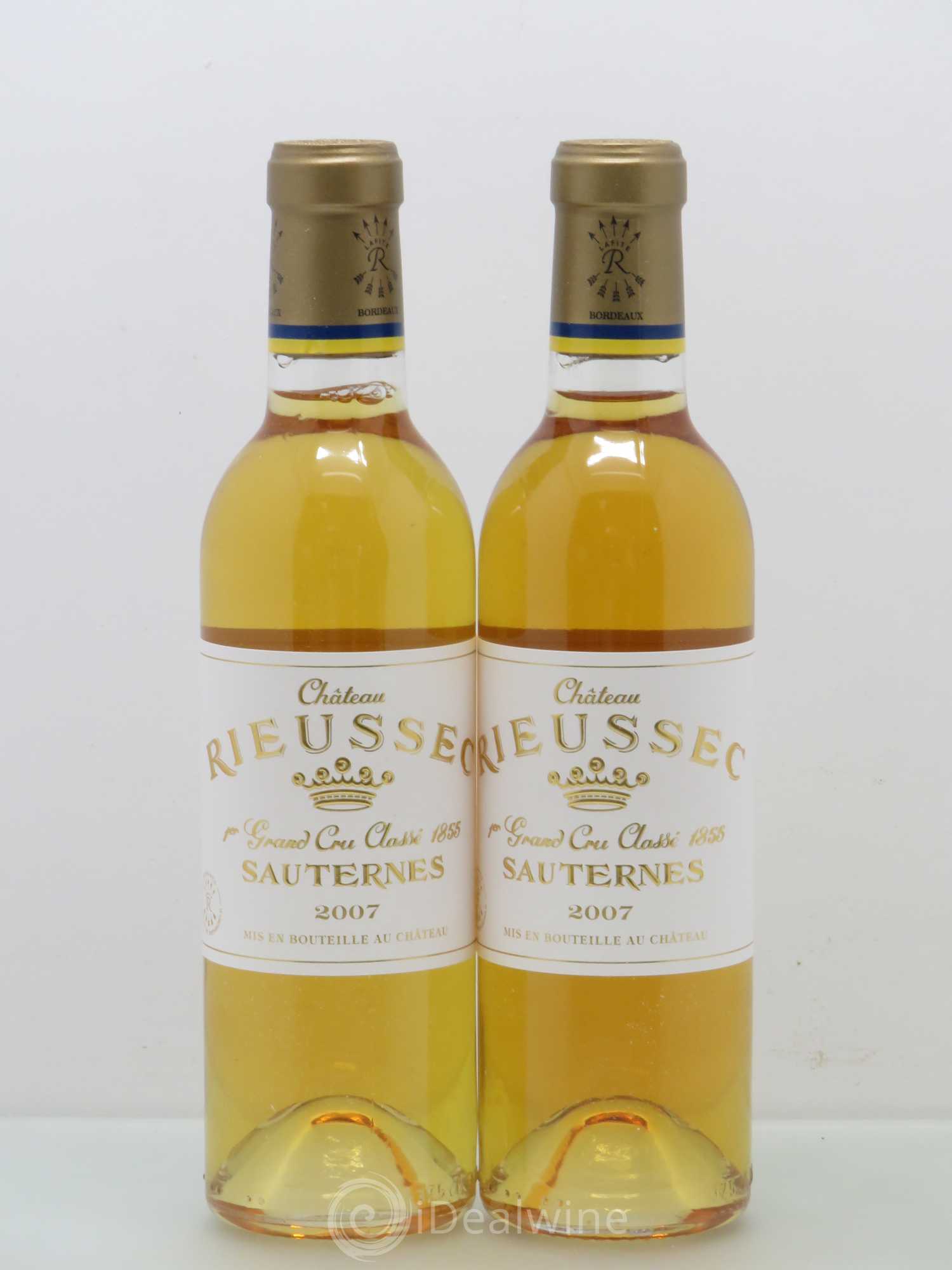 Château Rieussec 1er Grand Cru Classé 2007 - Posten von 2 Demi-Flaschen - 0