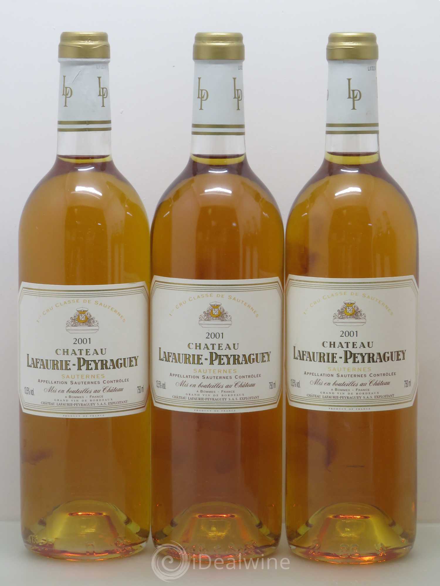 Château Lafaurie-Peyraguey 1er Grand Cru Classé 2001 - Lotto di 6 bottiglie - 1