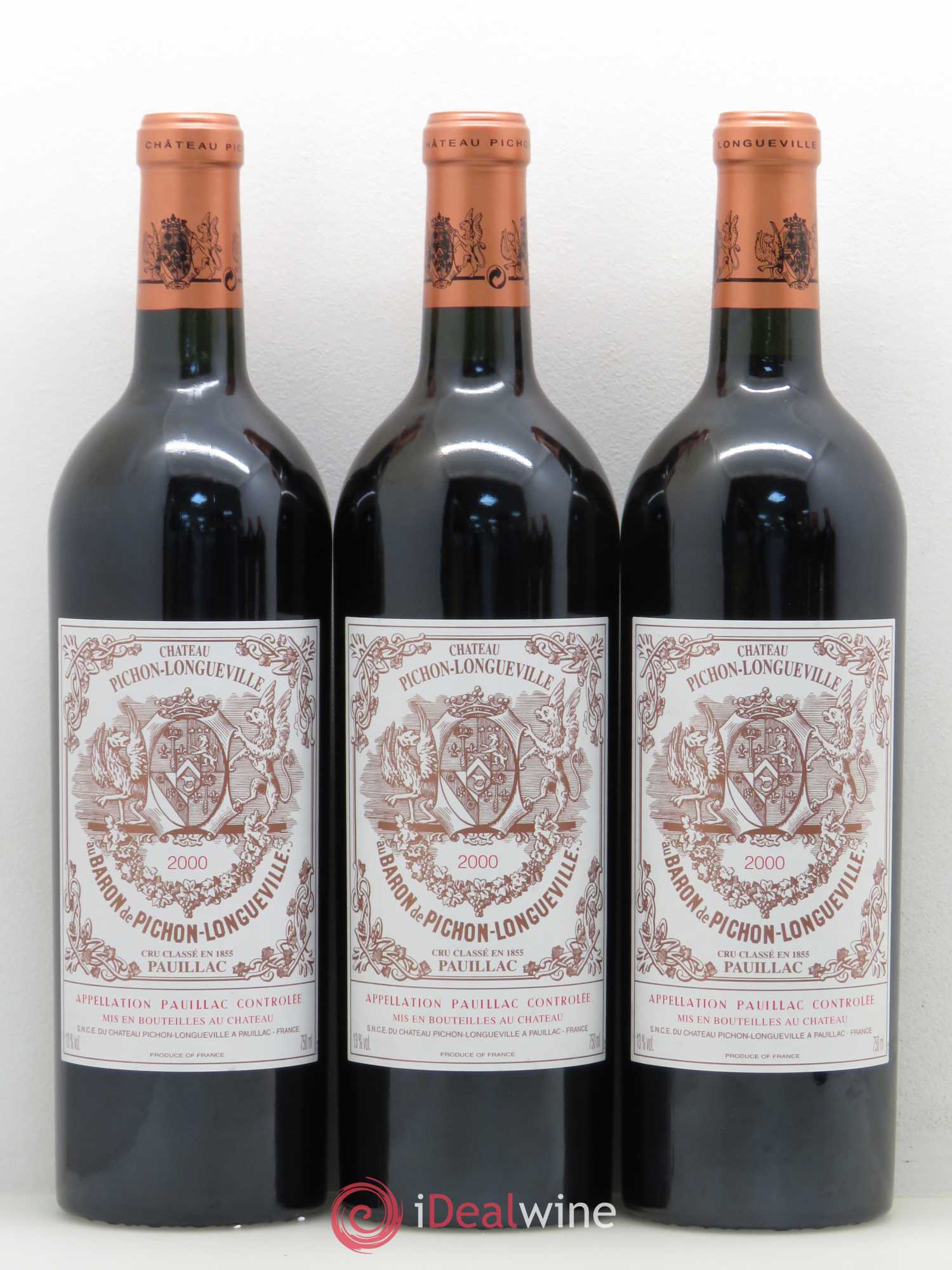 Pichon Longueville Baron 2ème Grand Cru Classé 2000 - Lot de 6 bouteilles - 1