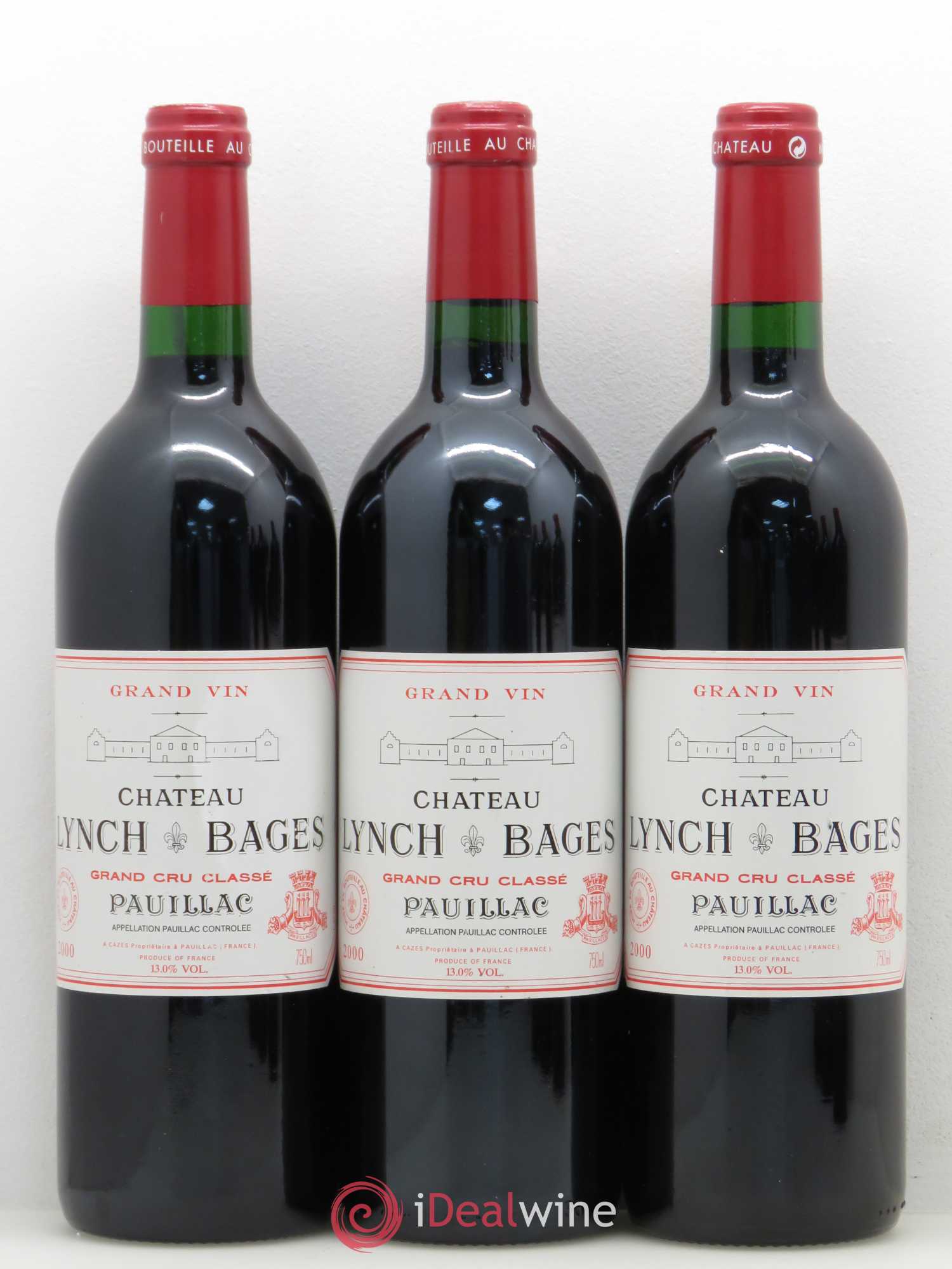 Château Lynch Bages 5ème Grand Cru Classé 2000 - Lot de 6 bouteilles - 1