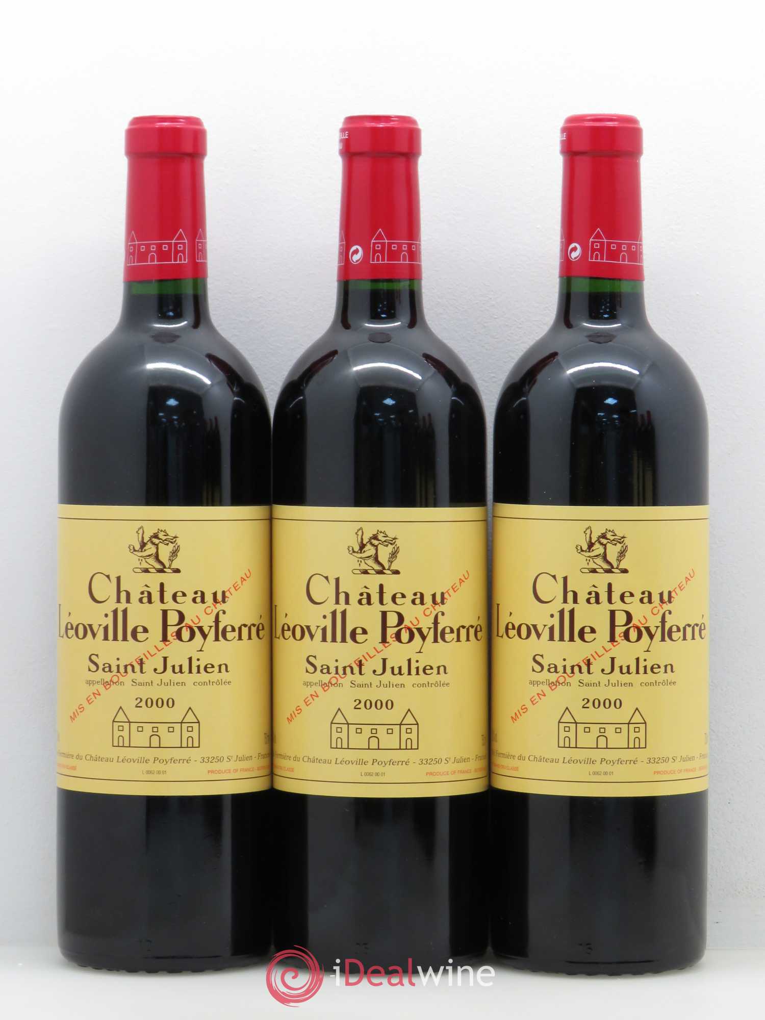 Château Léoville Poyferré 2ème Grand Cru Classé 2000 - Lot de 6 bouteilles - 1