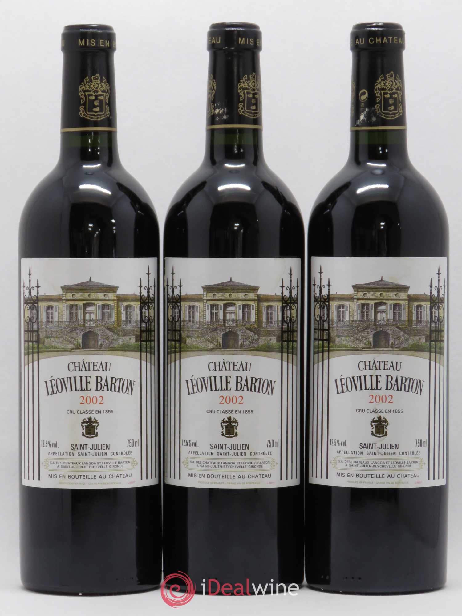 Château Léoville Barton 2ème Grand Cru Classé 2002 - Lot de 6 bouteilles - 1