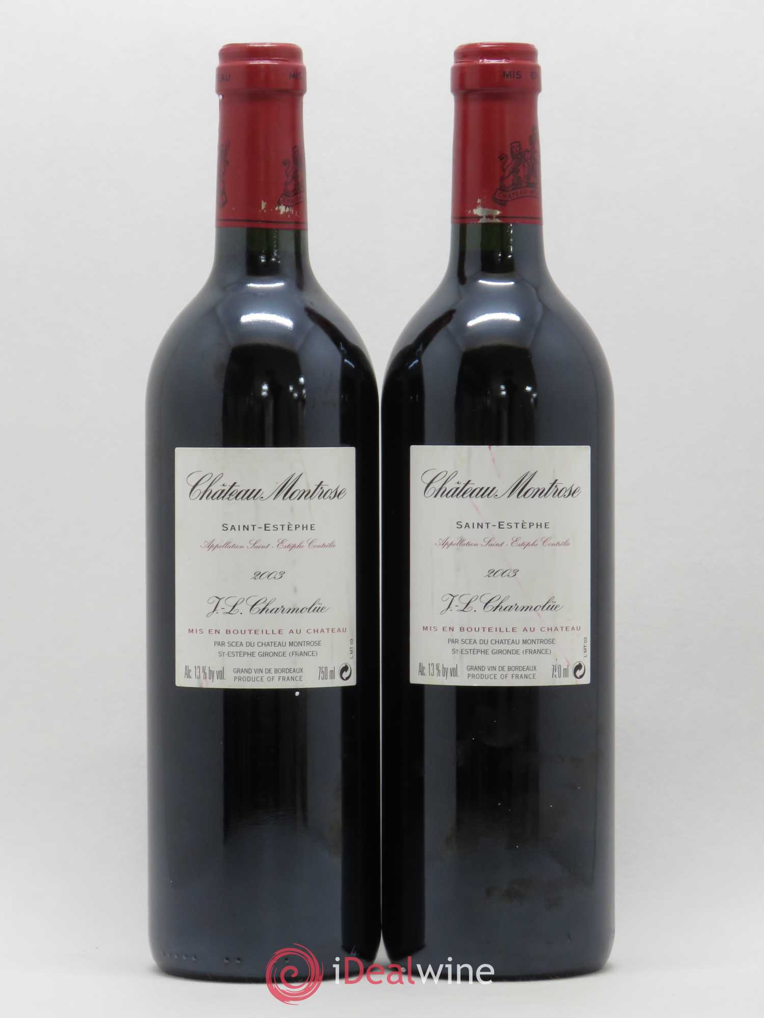Château Montrose 2ème Grand Cru Classé 2003 - Lot de 2 bouteilles - 1