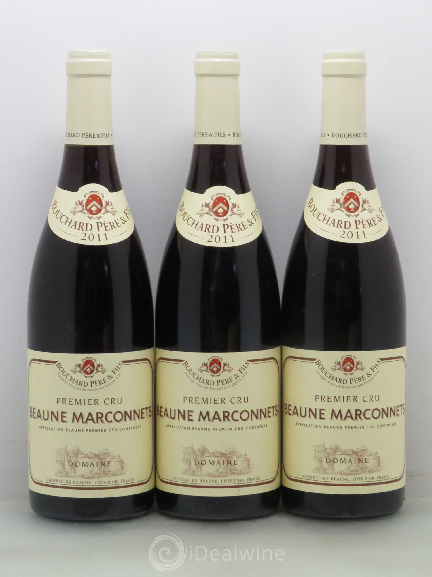 Beaune 1er Cru Marconnets Bouchard Père & Fils 2011 - Lot de 3 bouteilles - 0
