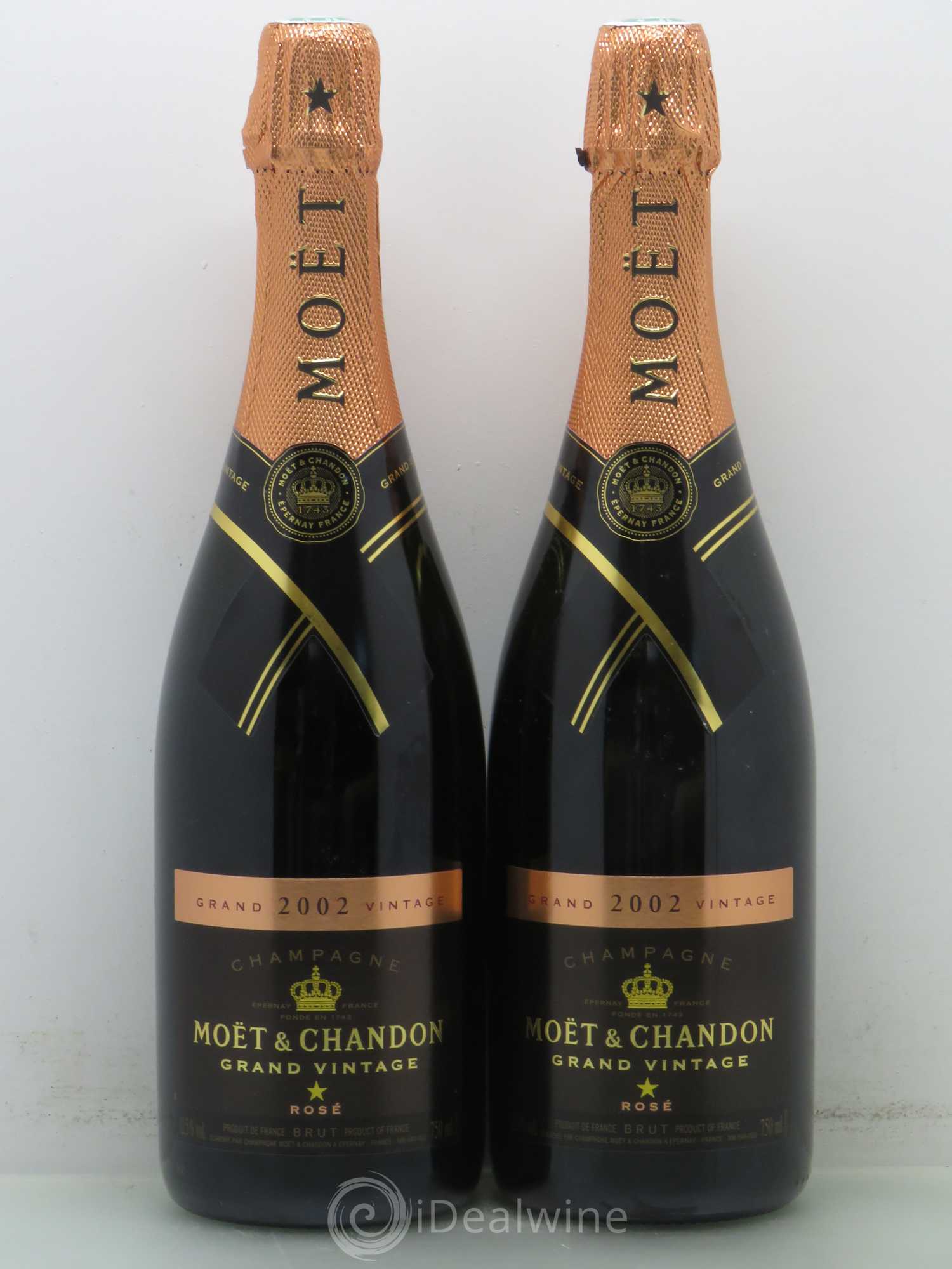 Champagne - Grand Vintage - Moet et Chandon 2002 - Posten von 2 Flaschen - 0