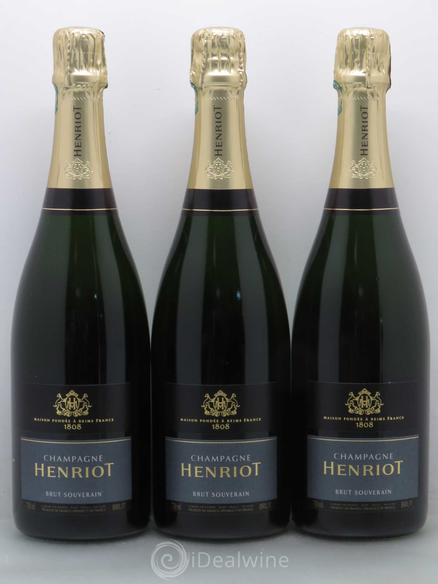 Brut Millésimé Henriot Brut souverain - Lot de 6 bouteilles - 1