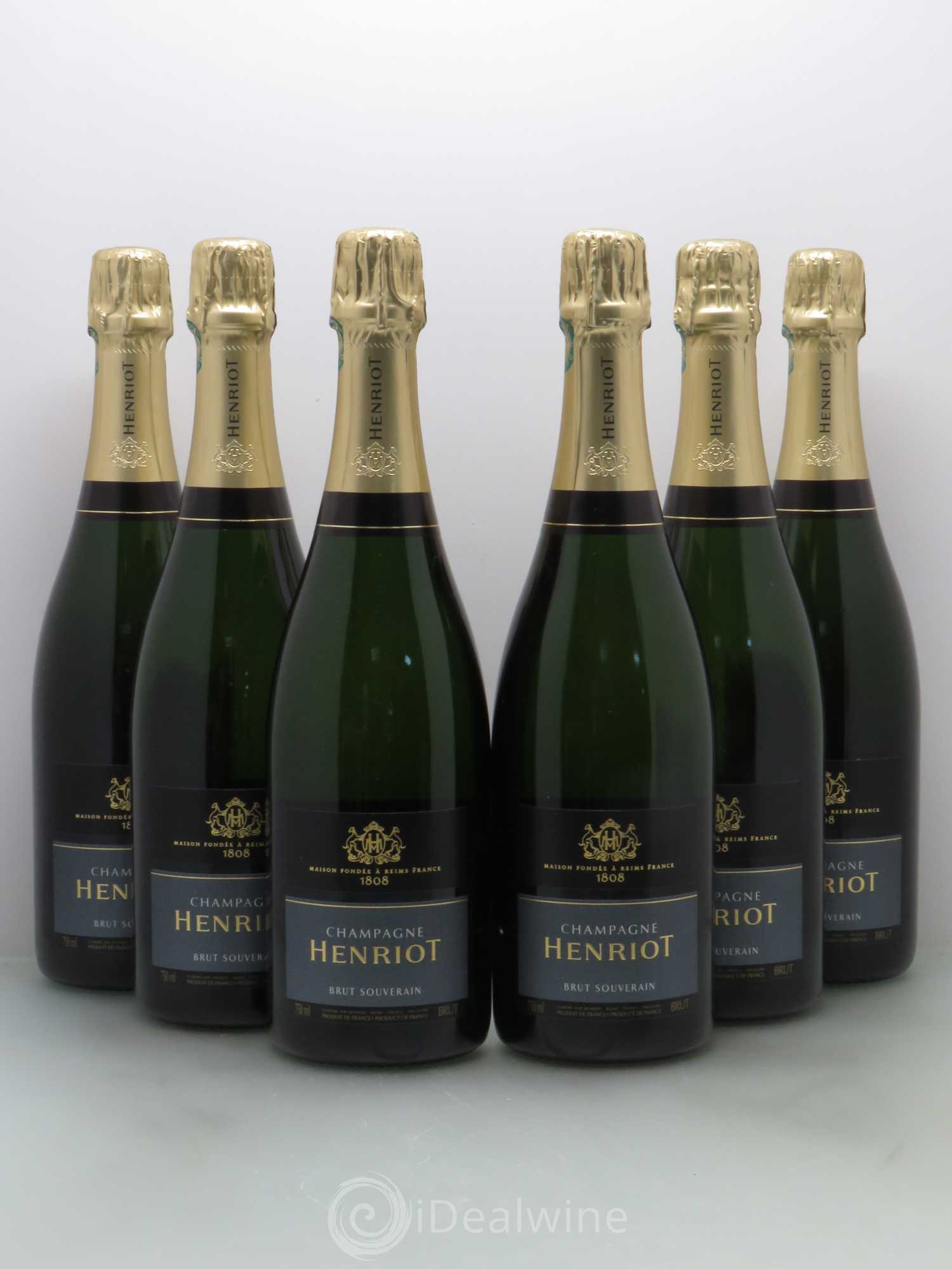 Brut Millésimé Henriot Brut souverain - Lot de 6 bouteilles - 0