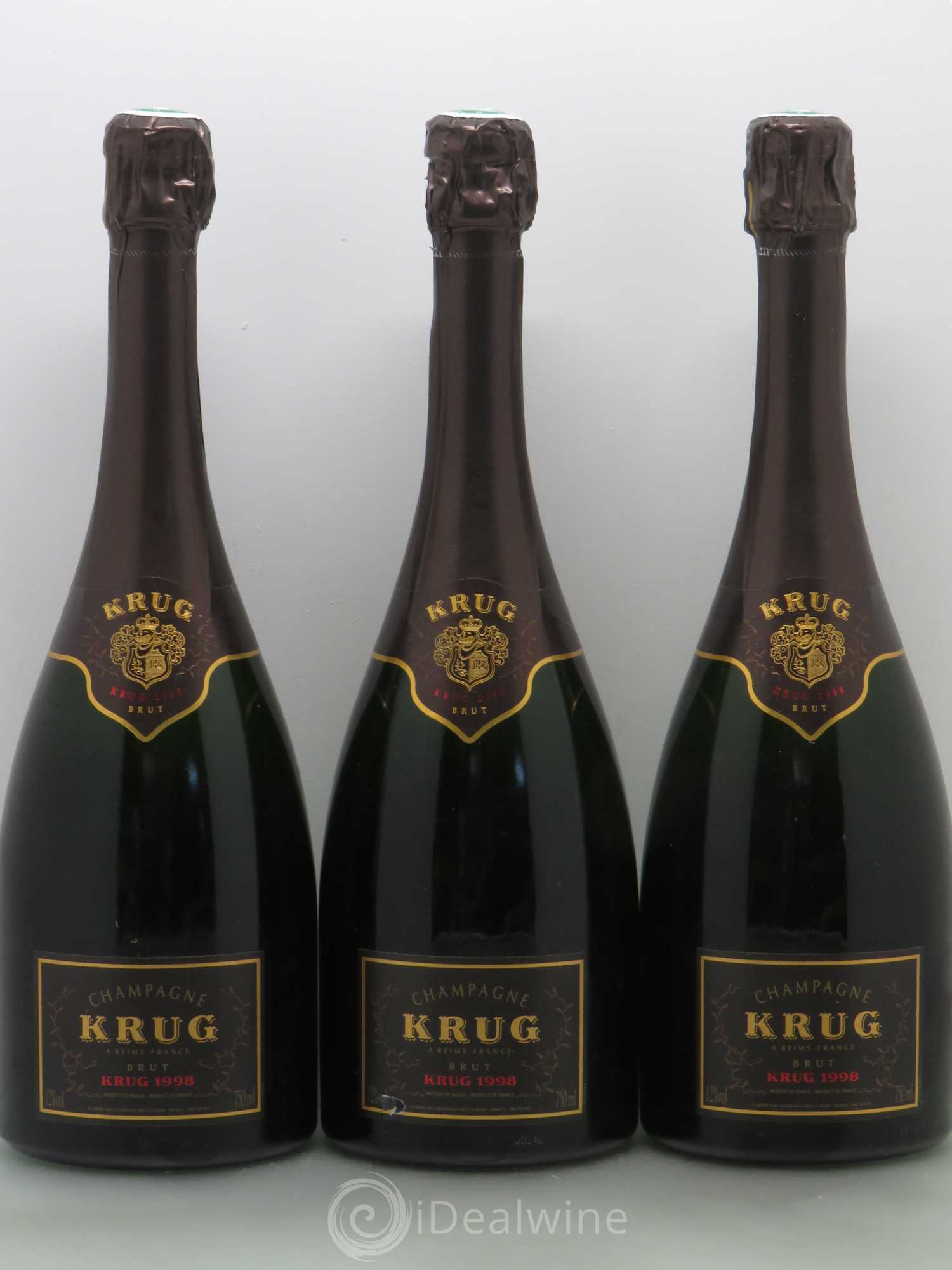 Vintage Krug 1998 - Lot de 3 bouteilles - 0