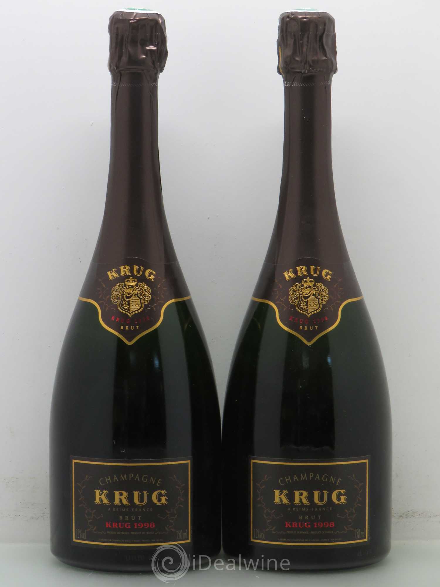 Vintage Krug 1998 - Lot de 2 bouteilles - 0