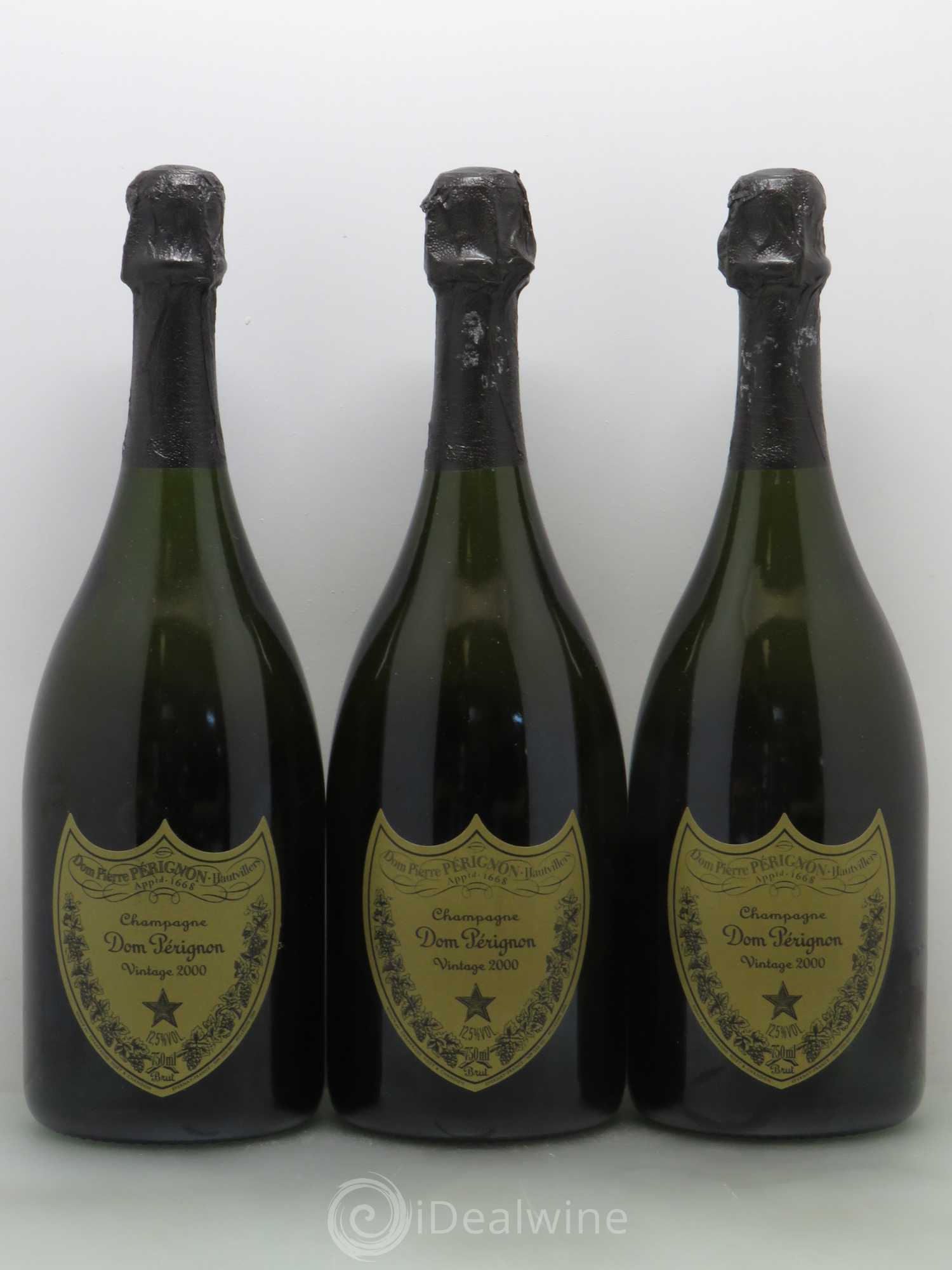 Brut Dom Pérignon 2000 - Lot de 3 bouteilles - 0