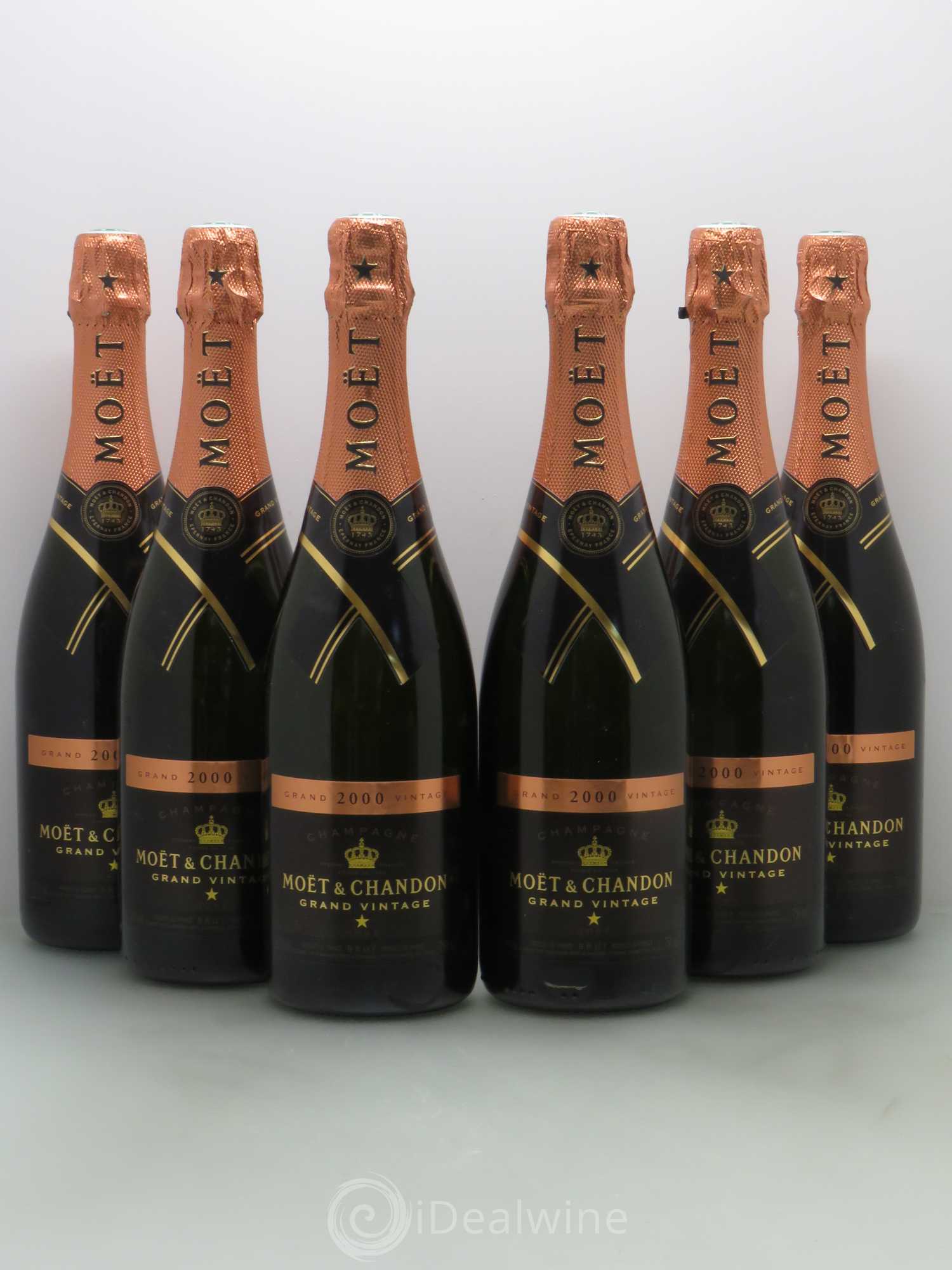 Champagne - Moët & Chandon Grand Vintage 2000 - Posten von 6 Flaschen - 0