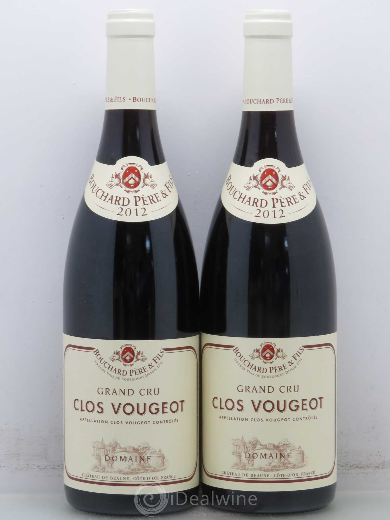 Clos de Vougeot Grand Cru Bouchard Père & Fils 2012 - Lot de 2 bouteilles - 0