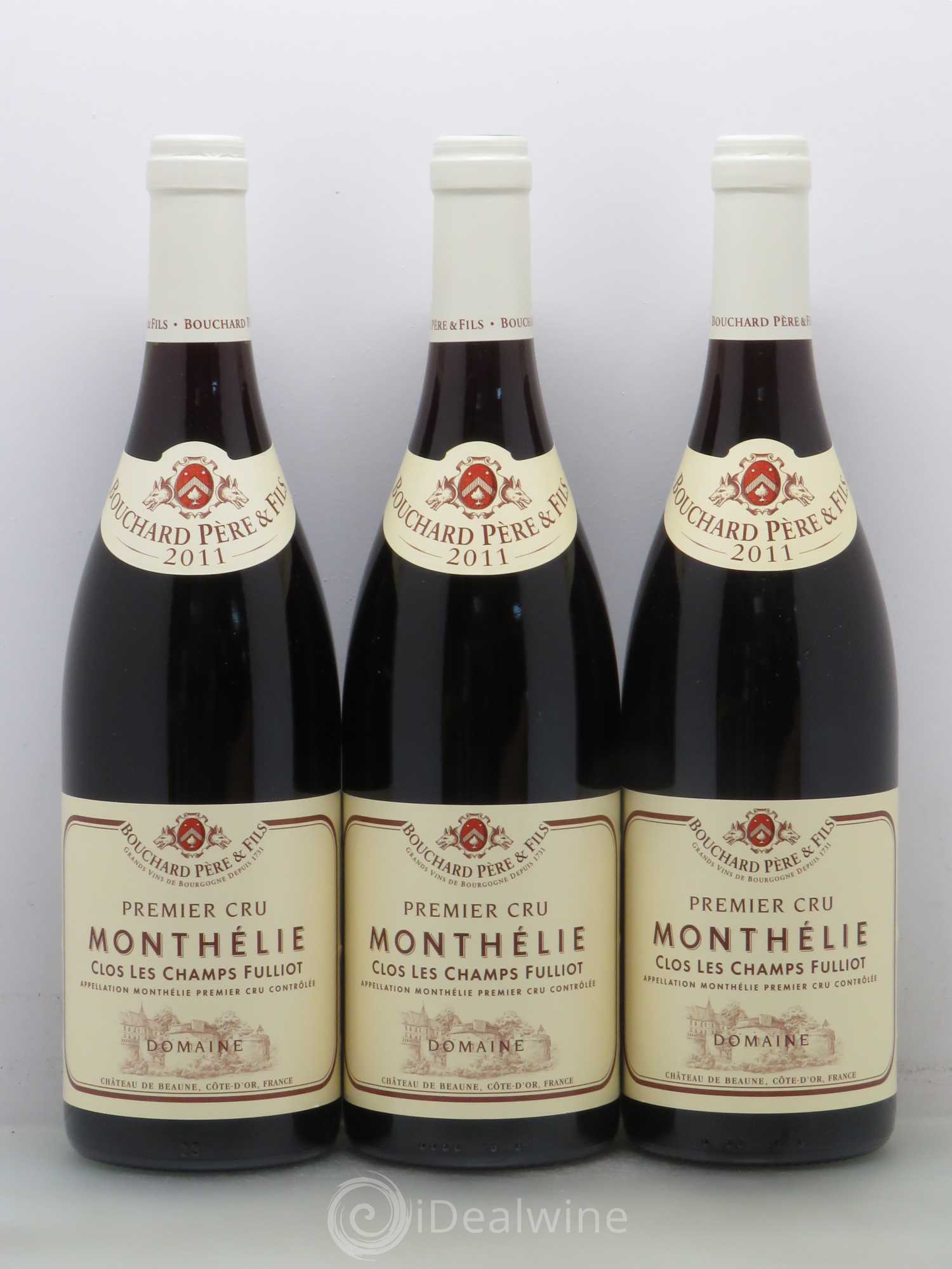 Monthélie 1er Cru Clos Les Champs Fulliot Bouchard Père & Fils 2011 - Lot de 6 bouteilles - 2