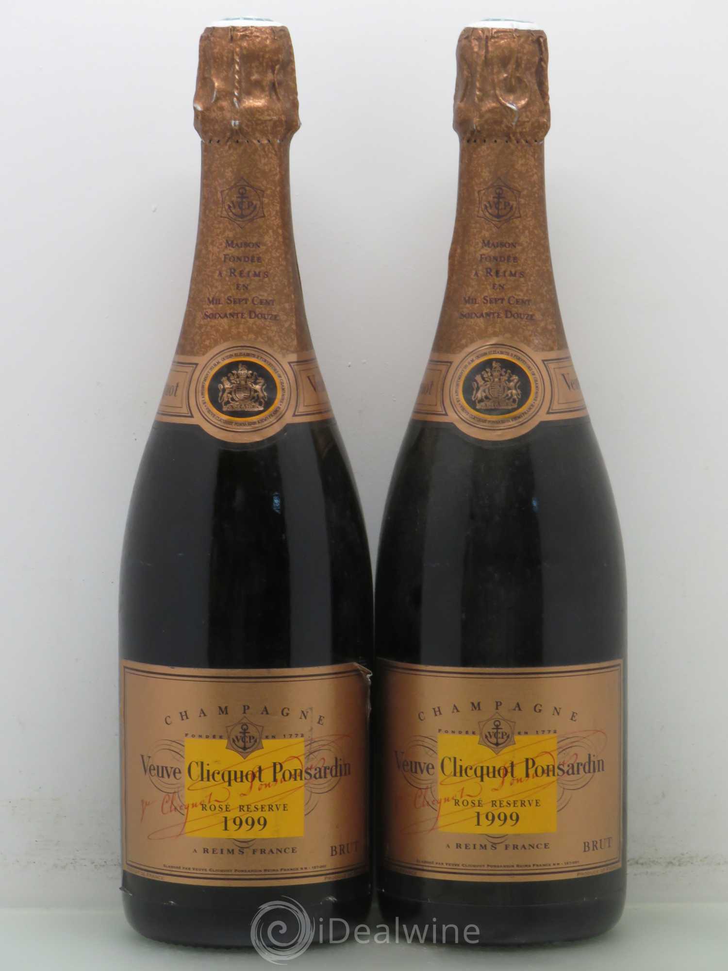 Champagne - Veuve Clicquot Réserve 1999 - Posten von 2 Flaschen - 0