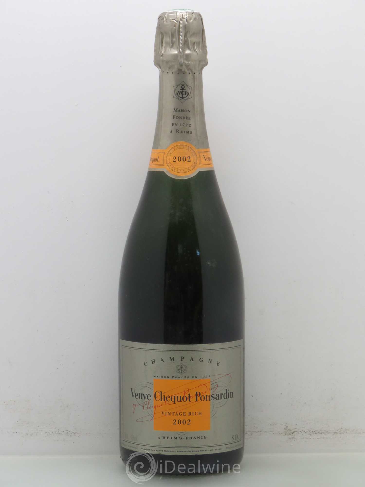 Champagne Vintage Rich Veuve Clicquot 2002 - Posten von 1 Flasche - 0