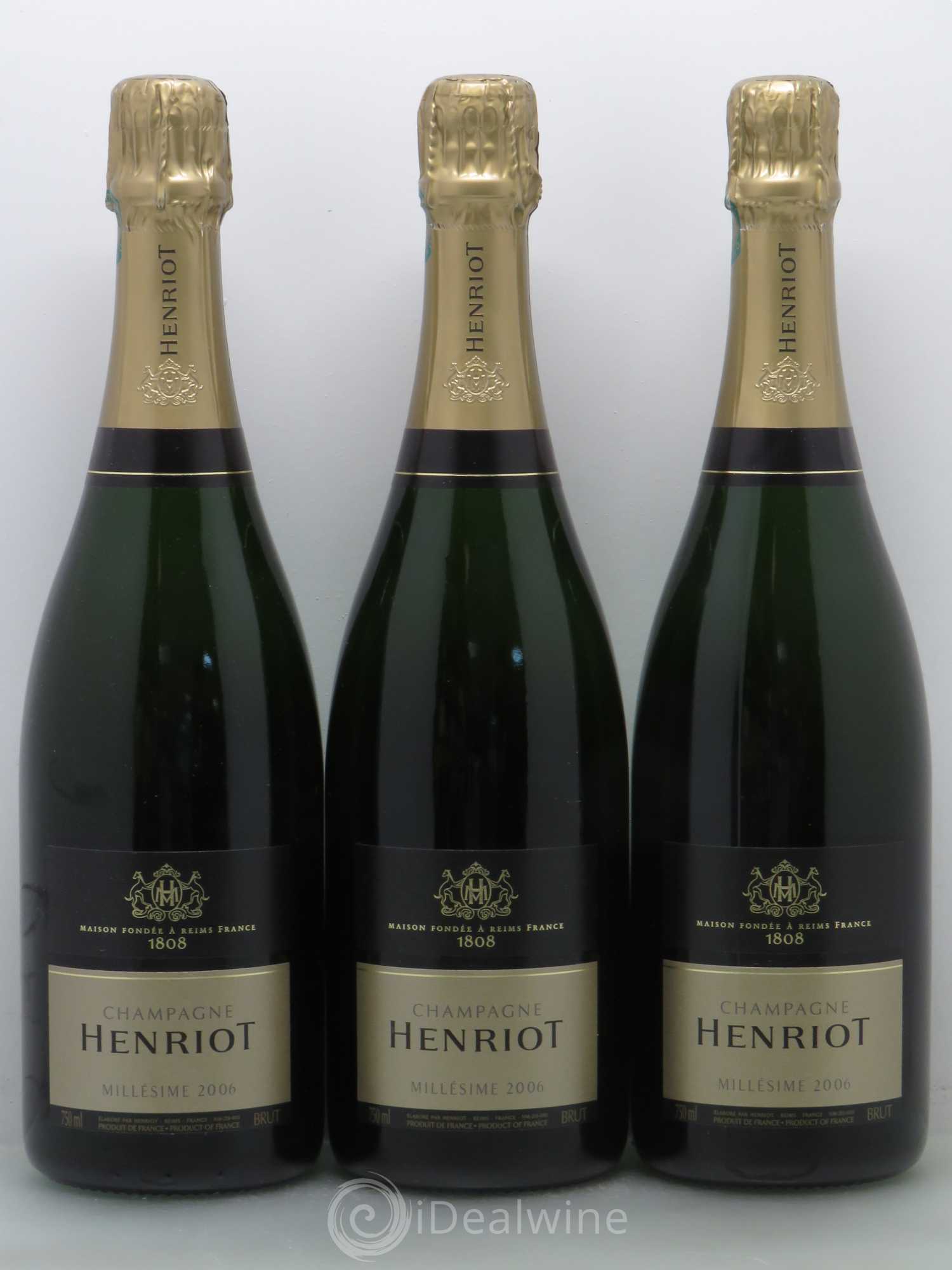 Brut Millésimé Henriot 2006 - Lot de 3 bouteilles - 0