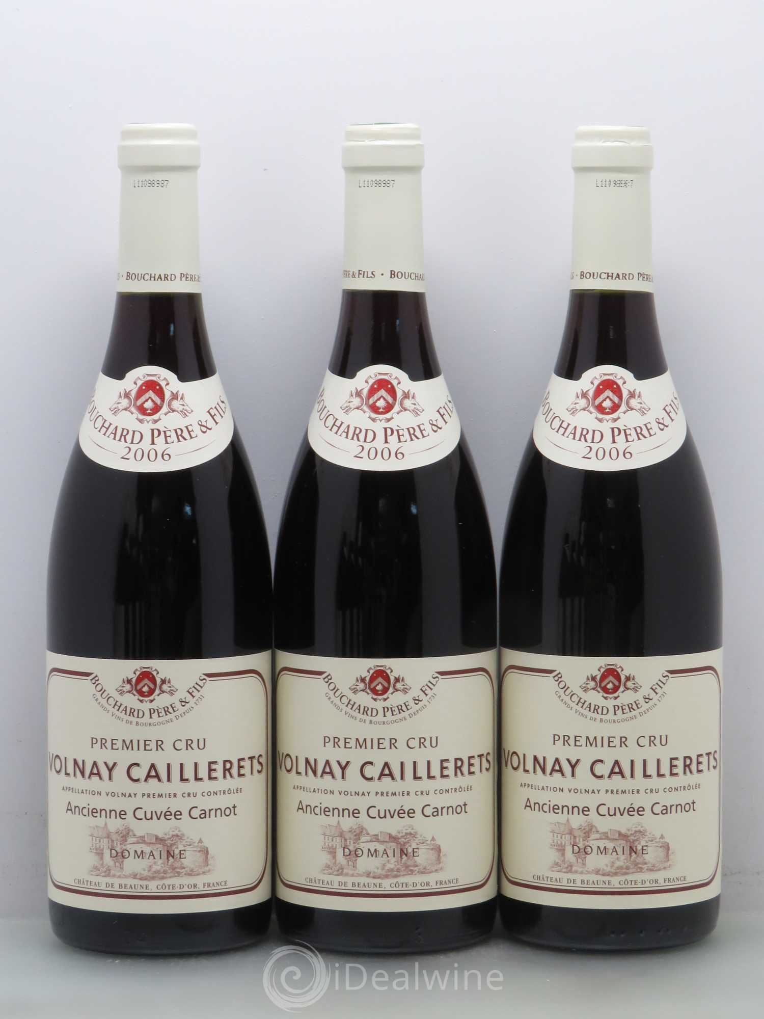 Volnay 1er Cru Bouchard Père et Fils Caillerets ancienne cuvée Carnot 2006 - Posten von 6 Flaschen - 1