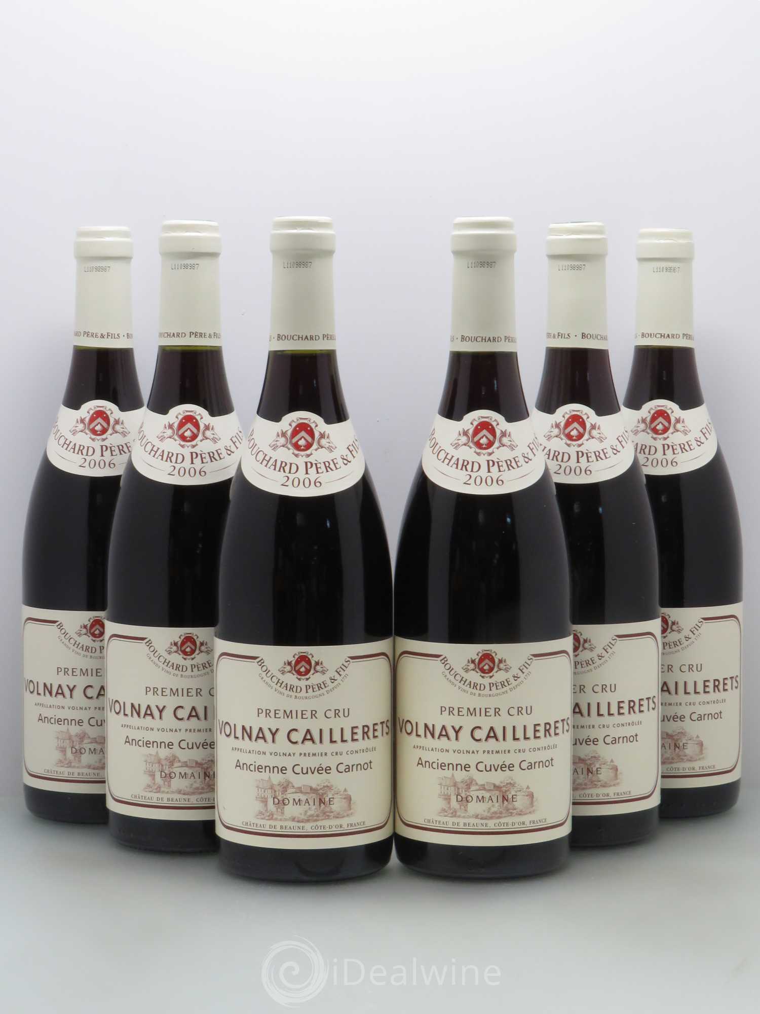 Volnay 1er Cru Bouchard Père et Fils Caillerets ancienne cuvée Carnot 2006 - Posten von 6 Flaschen - 0