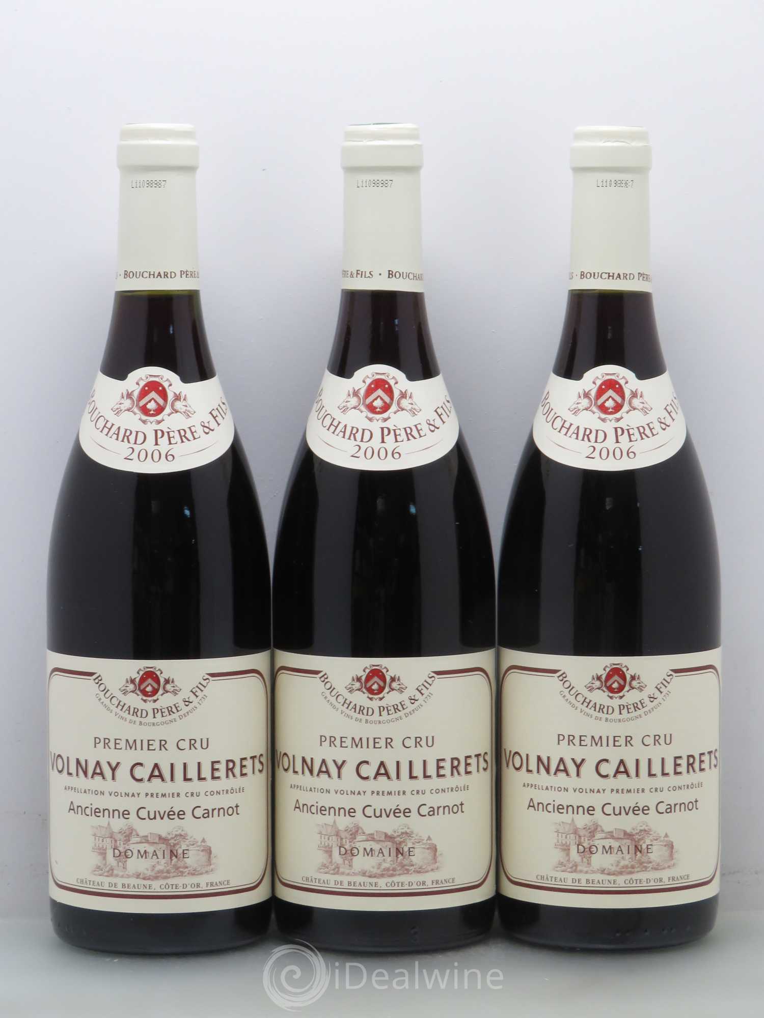 Volnay 1er Cru Bouchard Père et Fils Caillerets ancienne cuvée Carnot 2006 - Posten von 6 Flaschen - 1