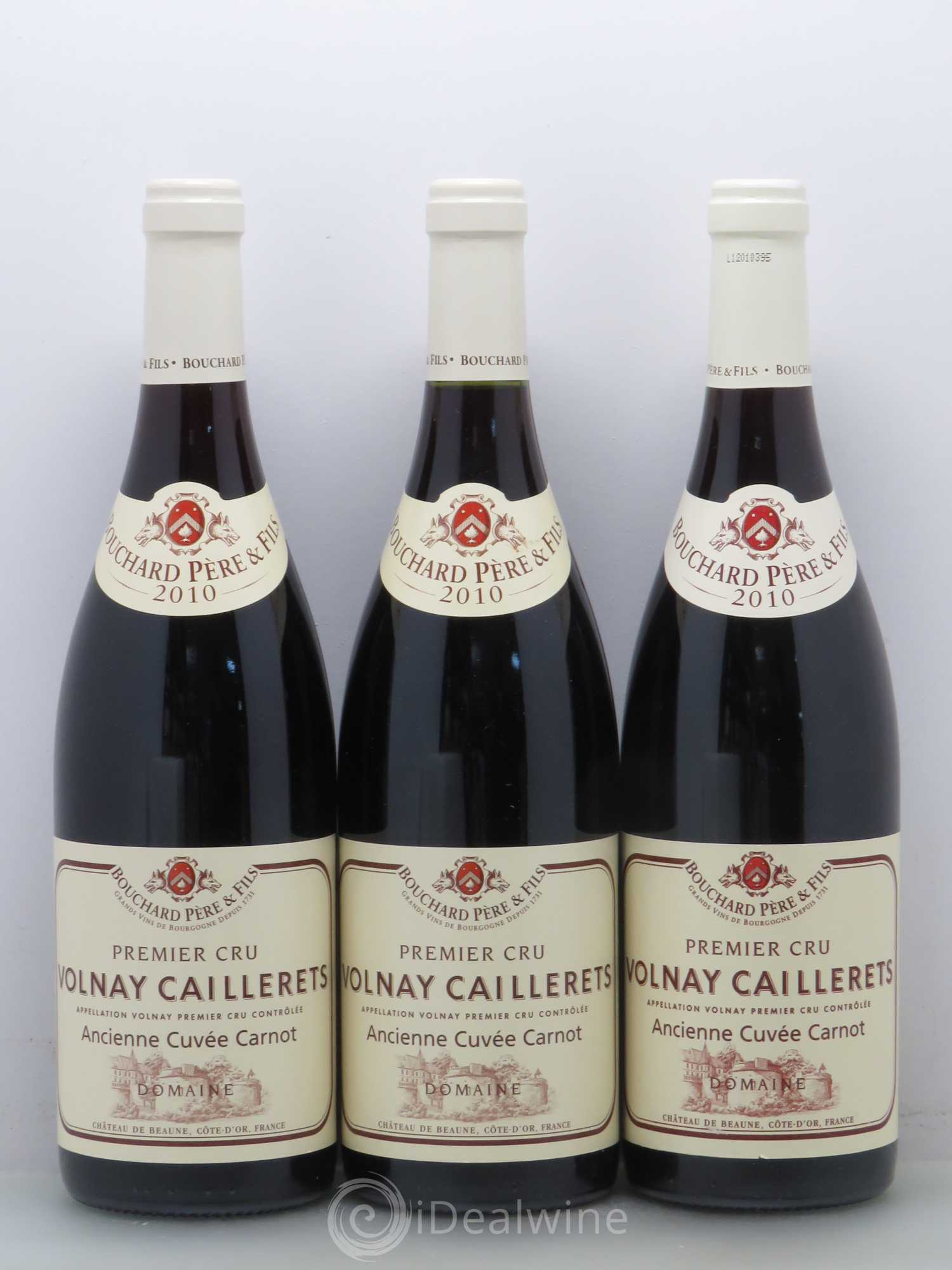 Volnay 1er Cru Bouchard Père et Fils Caillerets ancienne cuvée Carnot 2010 - Posten von 12 Flaschen - 1