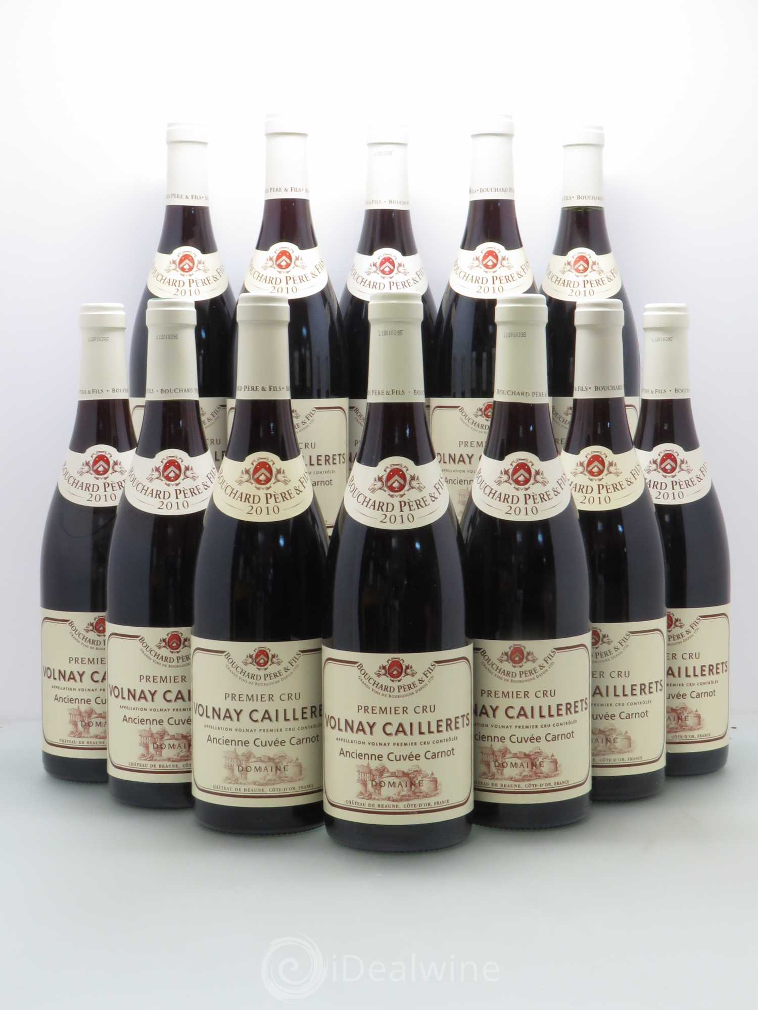 Volnay 1er Cru Bouchard Père et Fils Caillerets ancienne cuvée Carnot 2010 - Posten von 12 Flaschen - 0