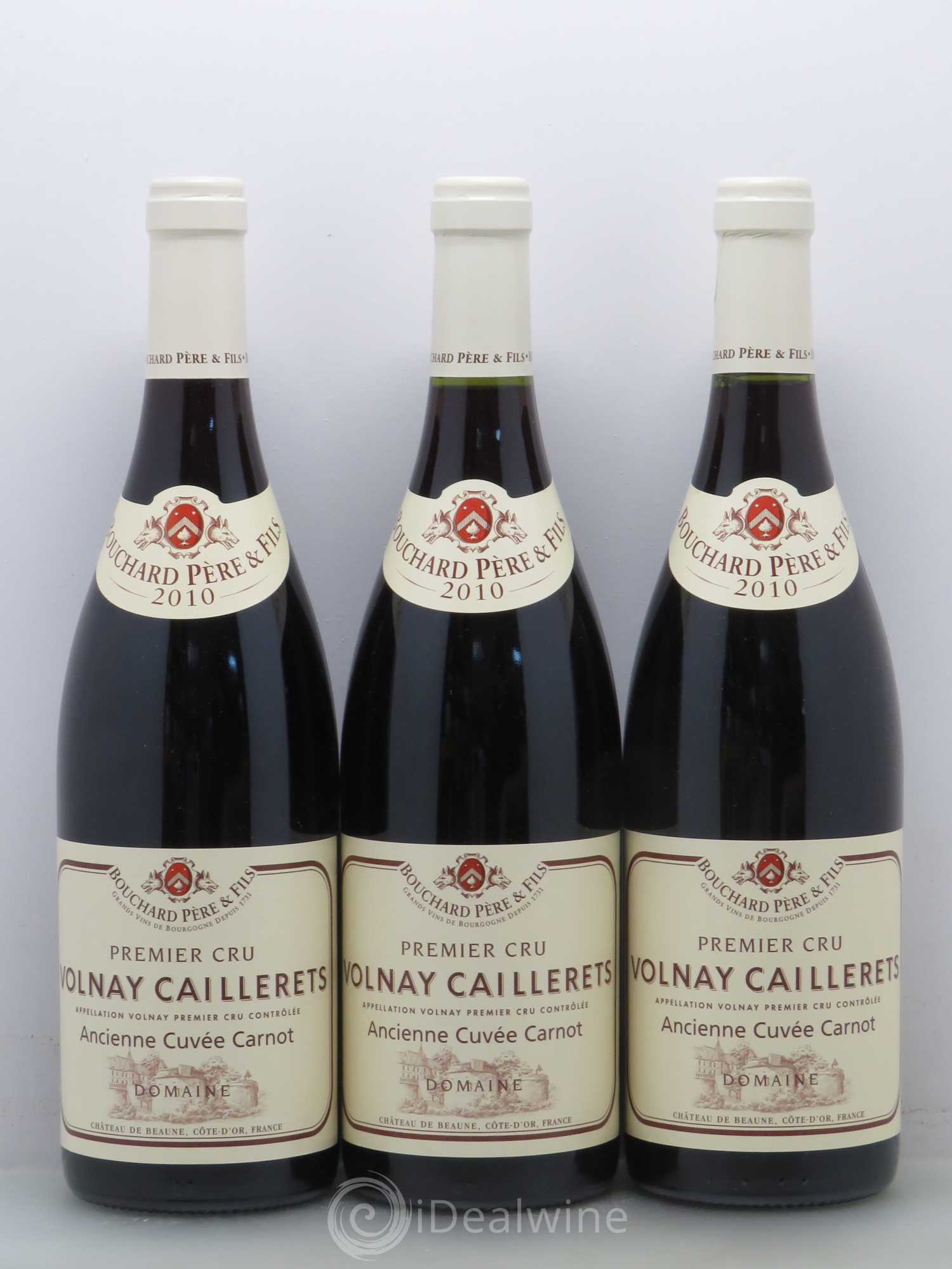 Volnay 1er Cru Bouchard Père et Fils Caillerets ancienne cuvée Carnot 2010 - Posten von 12 Flaschen - 2