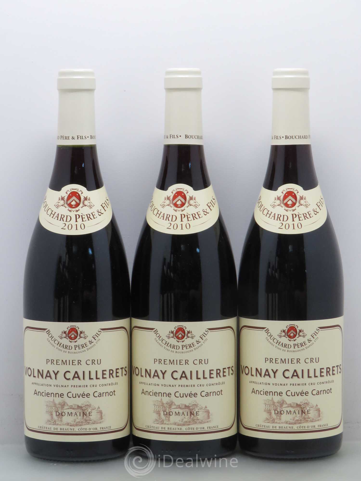 Volnay 1er Cru Bouchard Père et Fils Caillerets ancienne cuvée Carnot  2010 - Posten von 6 Flaschen - 2