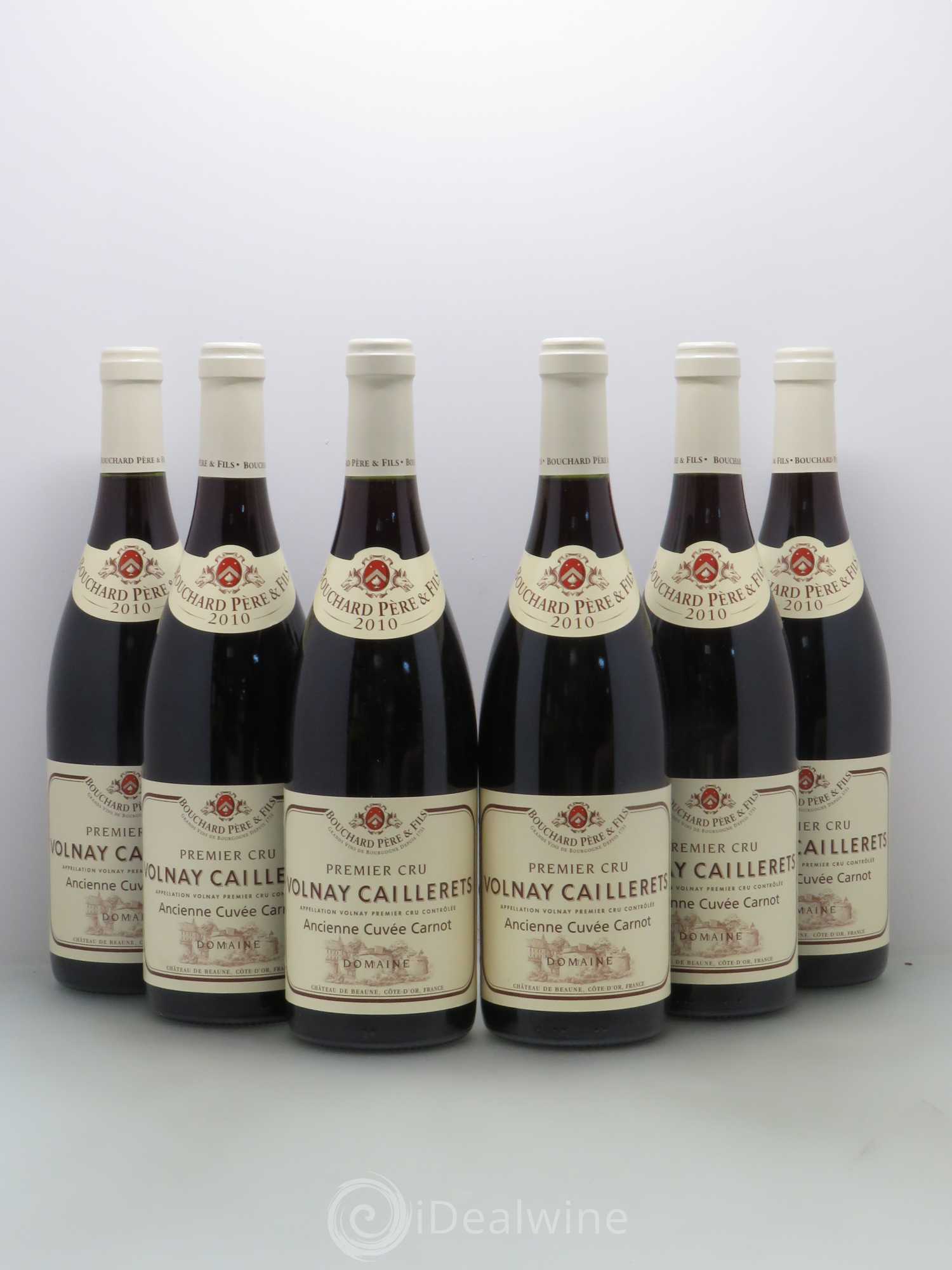 Volnay 1er Cru Bouchard Père et Fils Caillerets ancienne cuvée Carnot 2010 - Posten von 6 Flaschen - 0