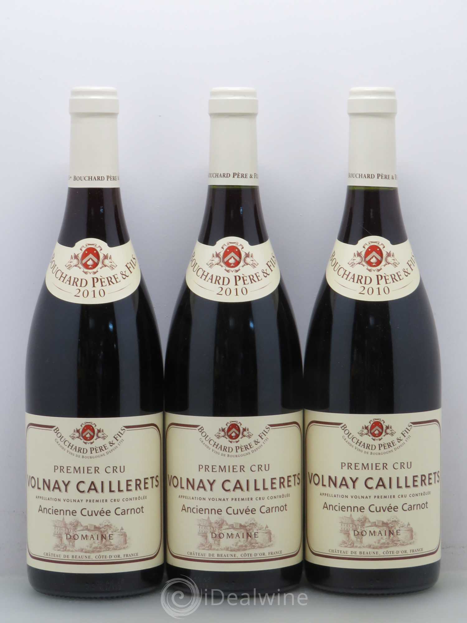 Volnay 1er Cru Bouchard Père et Fils Caillerets ancienne cuvée Carnot 2010 - Posten von 3 Flaschen - 0