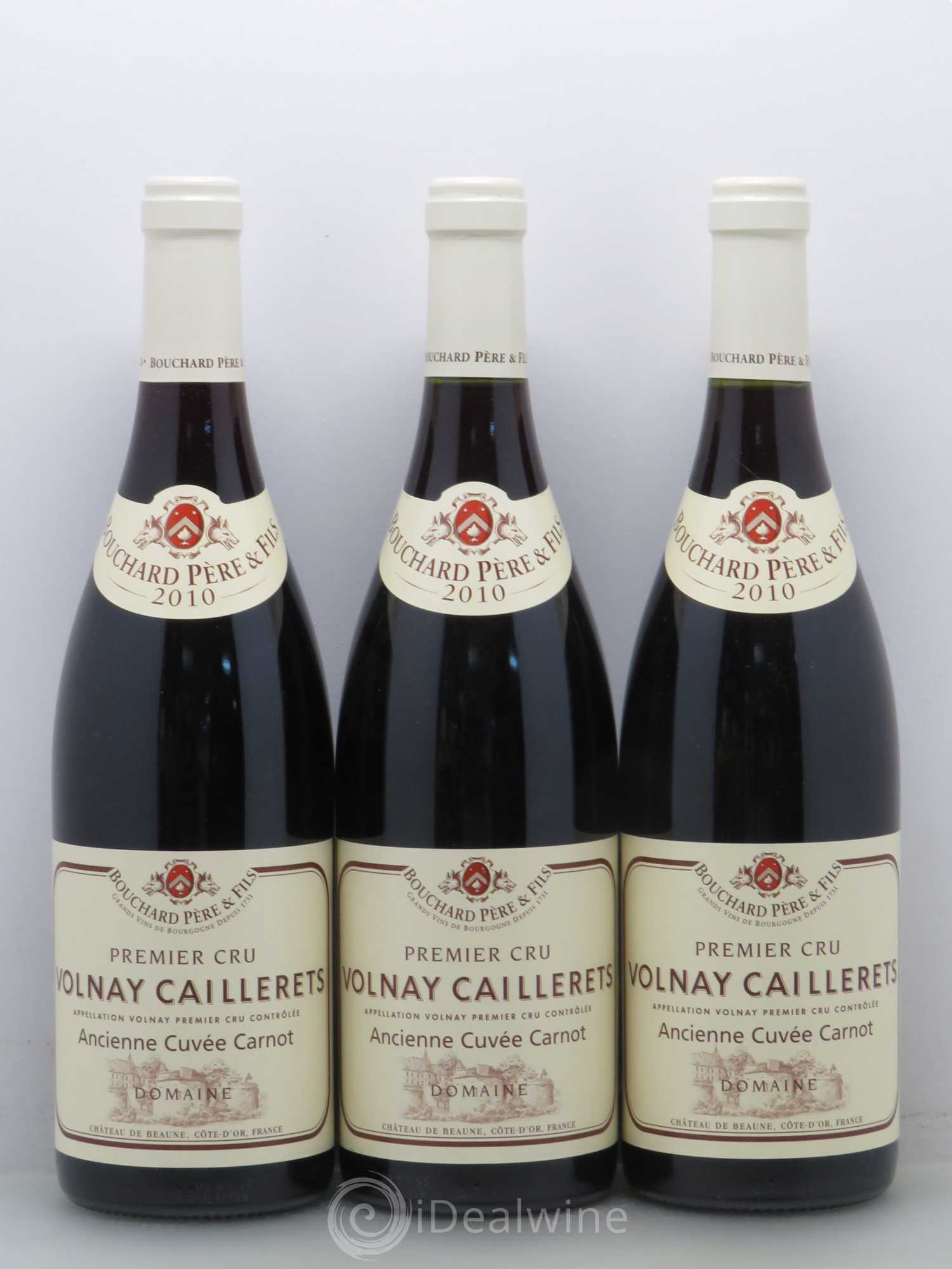 Volnay 1er Cru Bouchard Père et Fils Caillerets ancienne cuvée Carnot 2010 - Posten von 3 Flaschen - 0