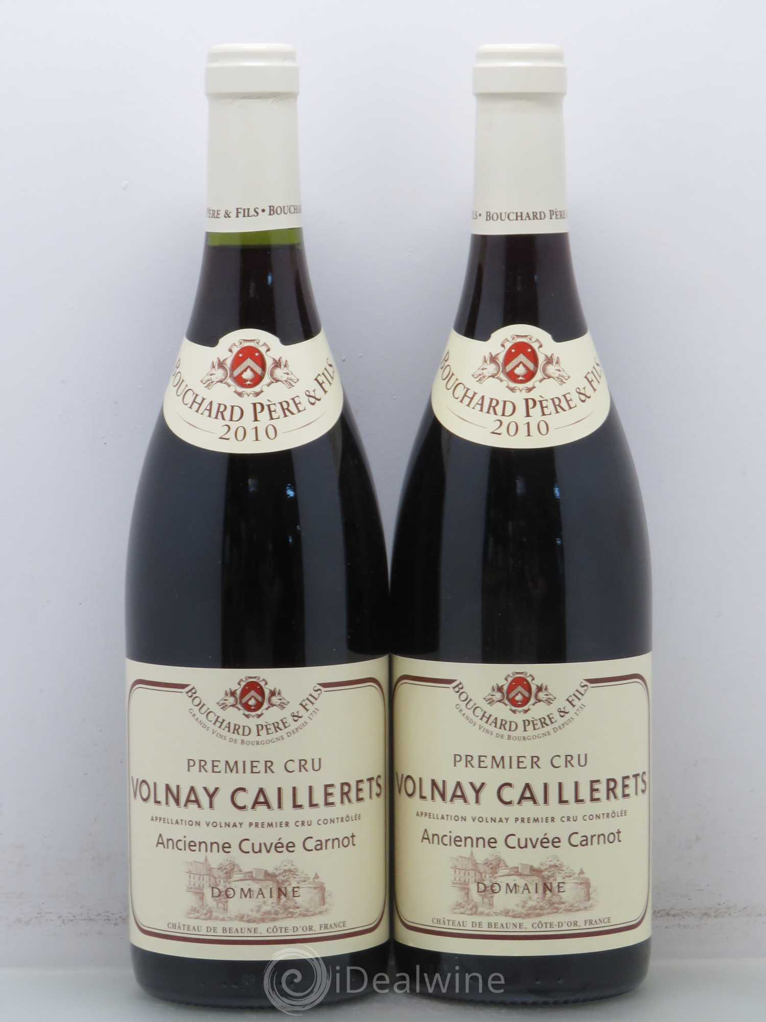 Volnay 1er Cru Bouchard Père et Fils Caillerets ancienne cuvée Carnot 2010 - Posten von 2 Flaschen - 0