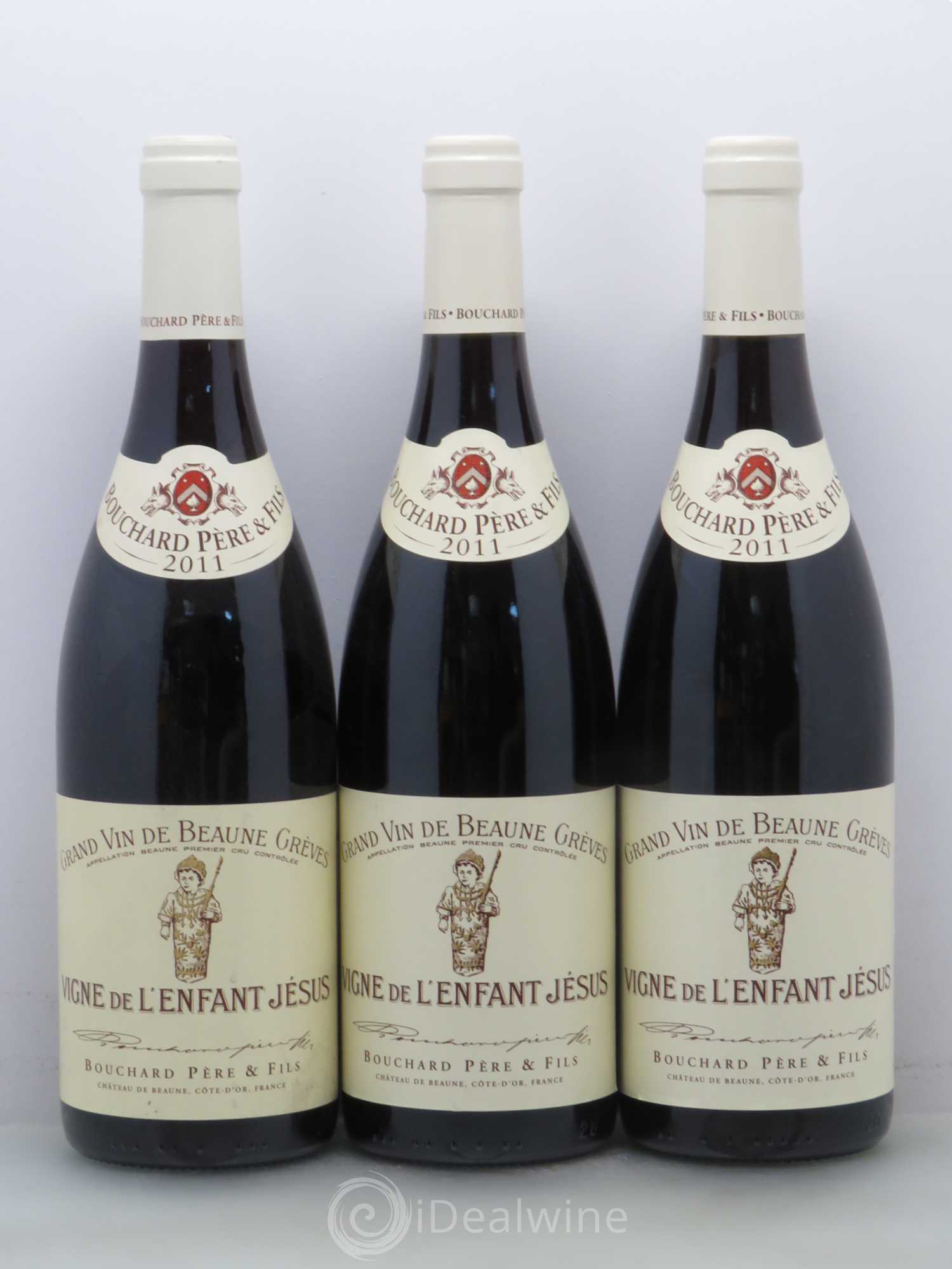 Beaune 1er Cru Grèves - Vigne de l'Enfant Jésus Bouchard Père & Fils 2011 - Lot de 3 bouteilles - 0