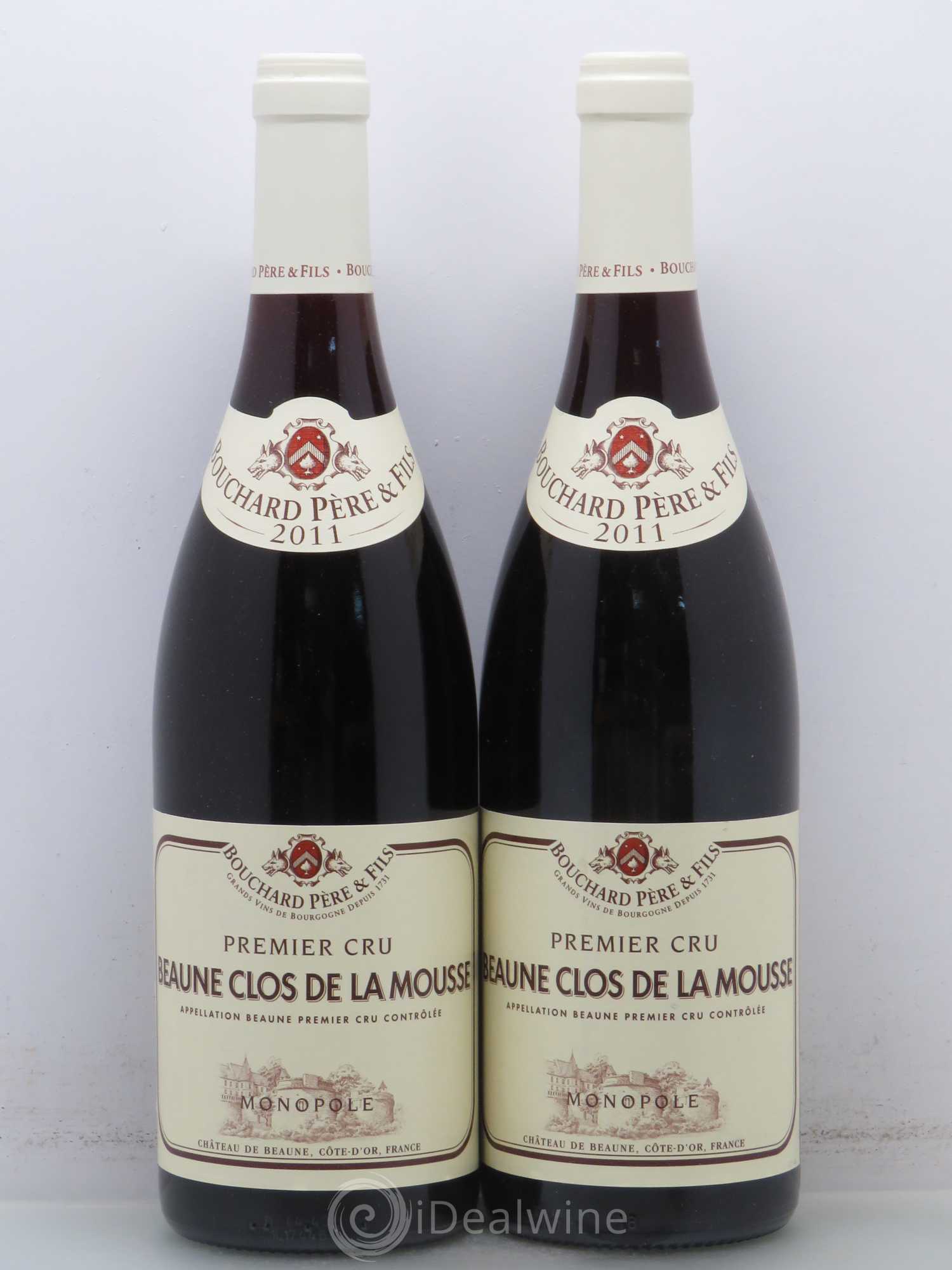 Beaune 1er Cru Clos de la Mousse Bouchard Père & Fils 2011 - Lot de 2 bouteilles - 0