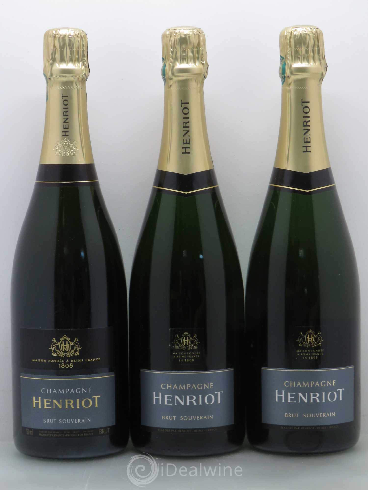 Brut Millésimé Henriot Souverain - Lot de 3 bouteilles - 0